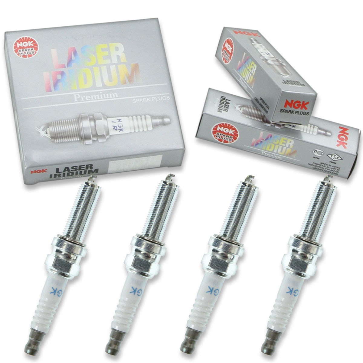 4pcs NGK 6213 Laser Iridium SILMAR9A9S Motorcycle Spark Plug Tune Up Kit Set bp