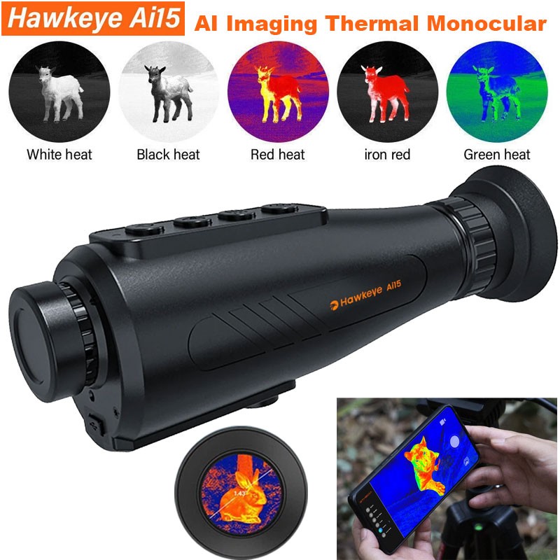 GTGUARD Hawkeye Ai15 Thermal Imaging Monocular HD Night Vision Birding Hunting