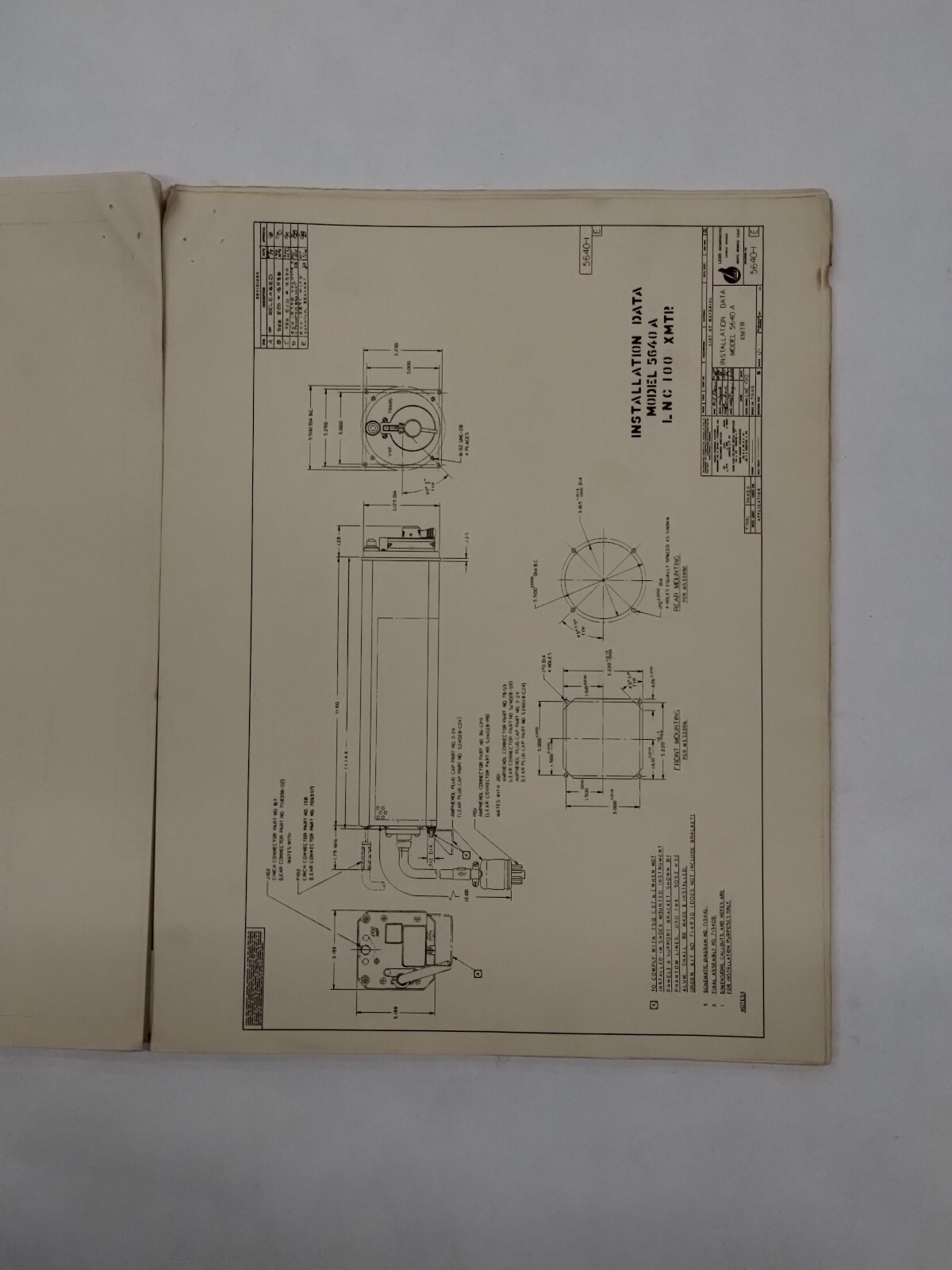 Lear Navigation-Communication System LNC-100 Installation Instructions-Original