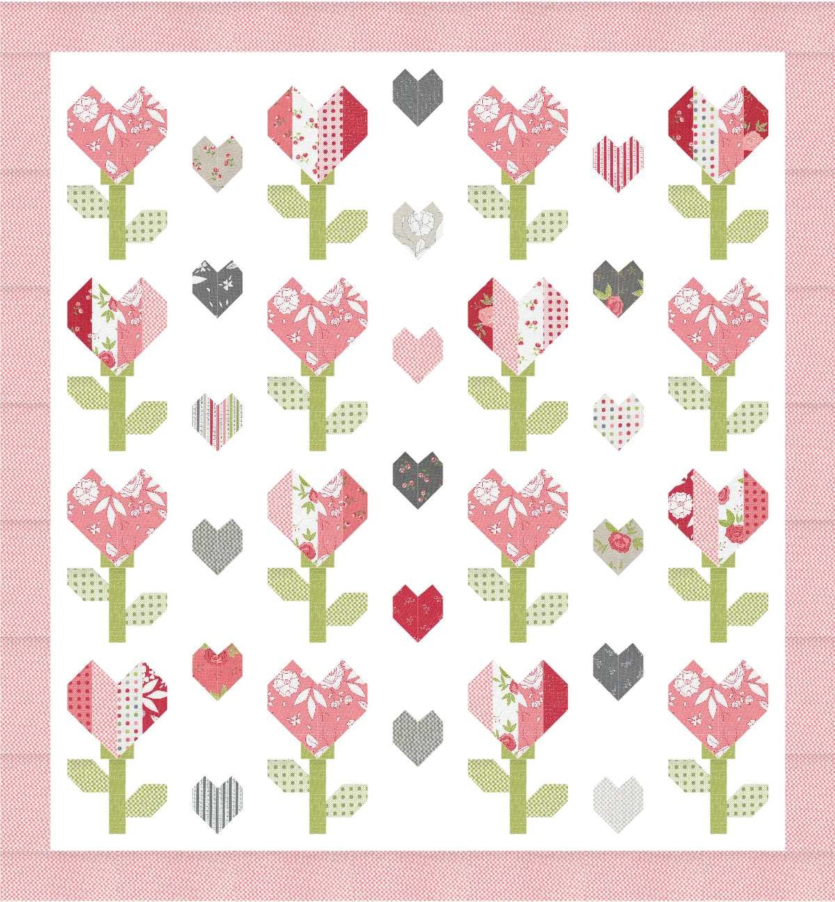 Love Blooms Quilt Pattern PASTRY SHOP DESIGNS