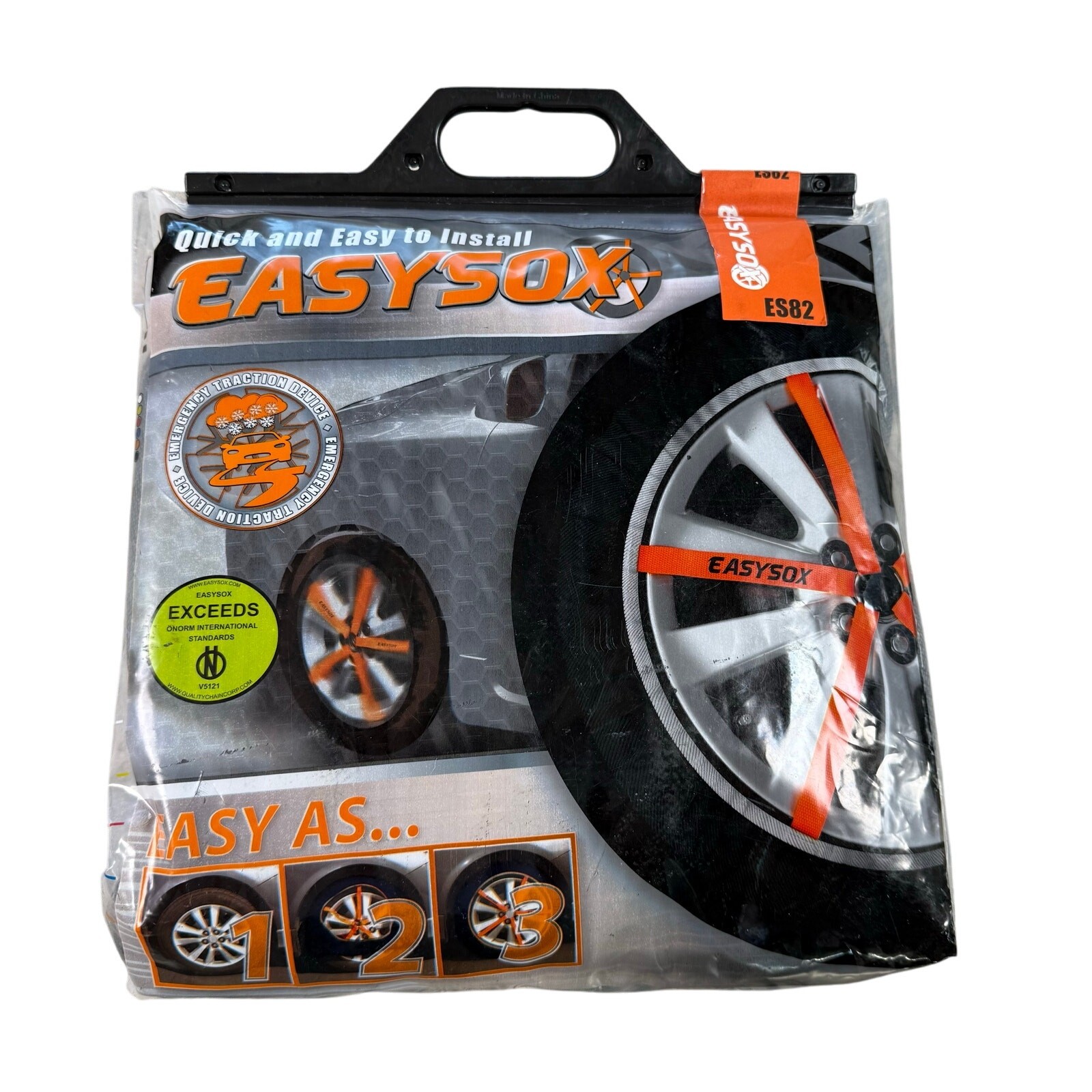 Easysox ES82 TireSocks Emergency Traction Device Snow Chain Alternative Winter