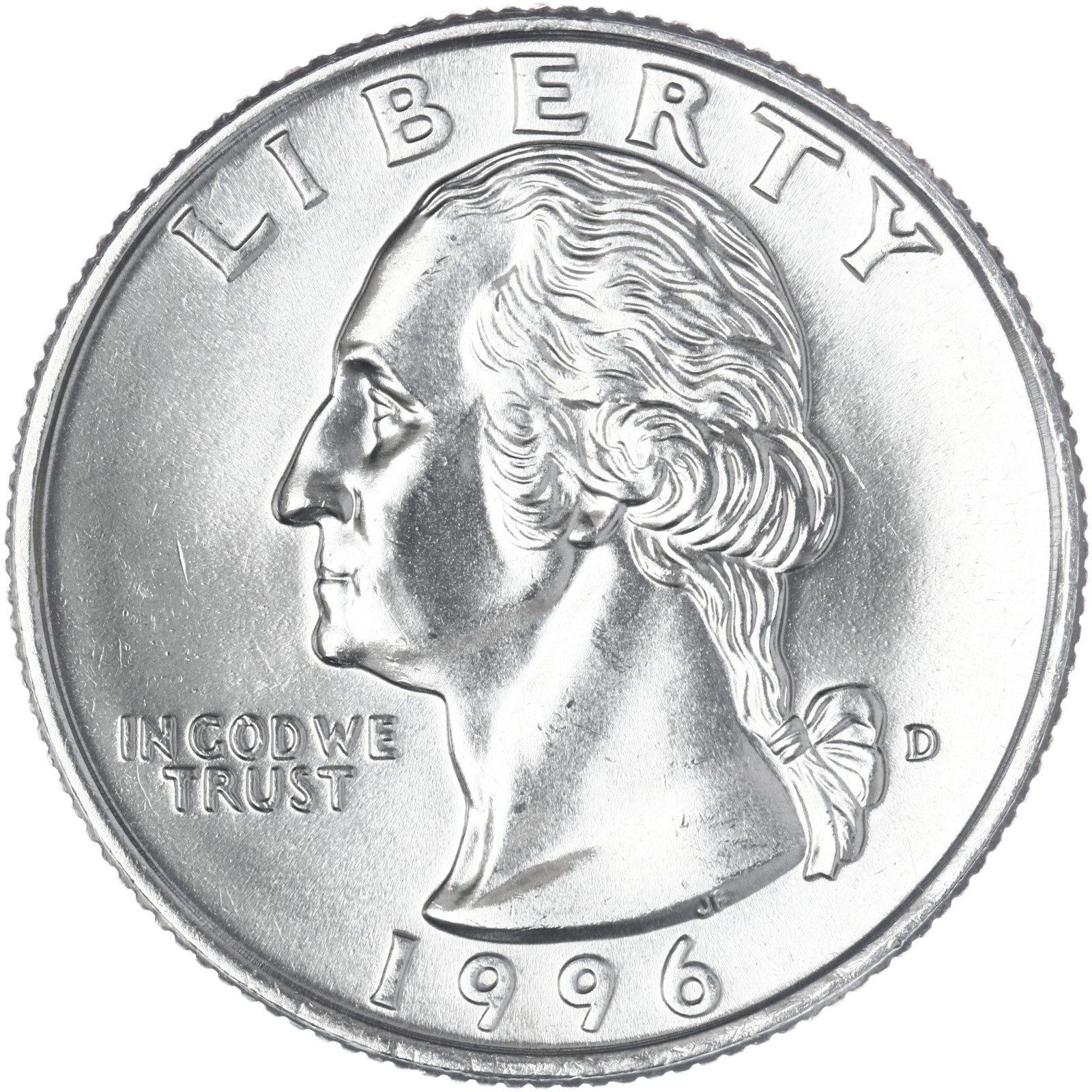 1996 D Washington Quarter Gem BU US Coin See Pics T759