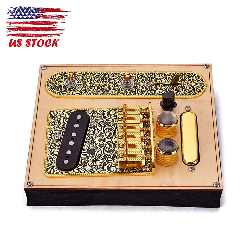 Vintage Alnico V Staggered Guitar Bridge Pickup Control Capacitor Pots for Tele