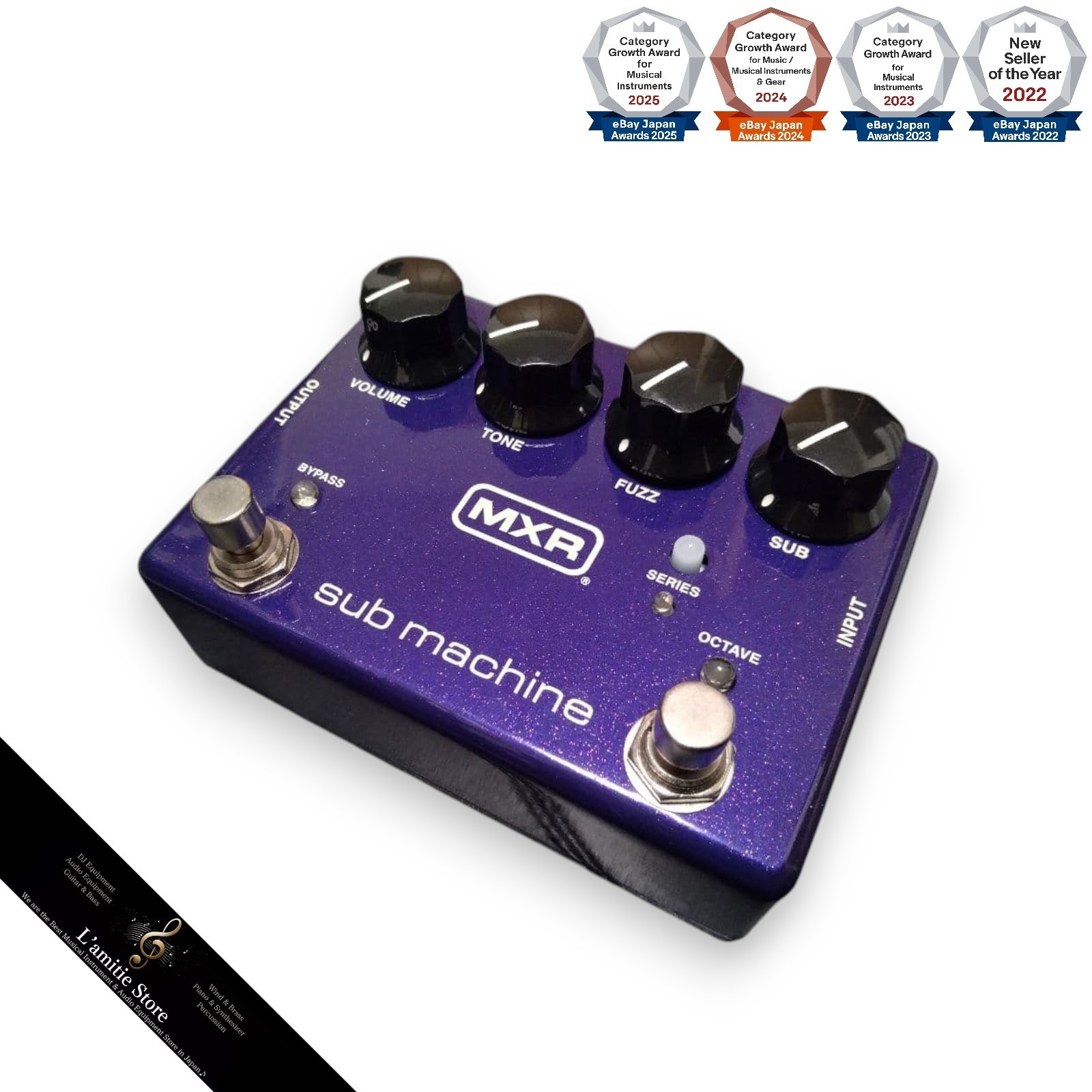 MXR M225 Sub Machine Fuzz Guitar Pedal M-225 Effector Stompbox Japan Used