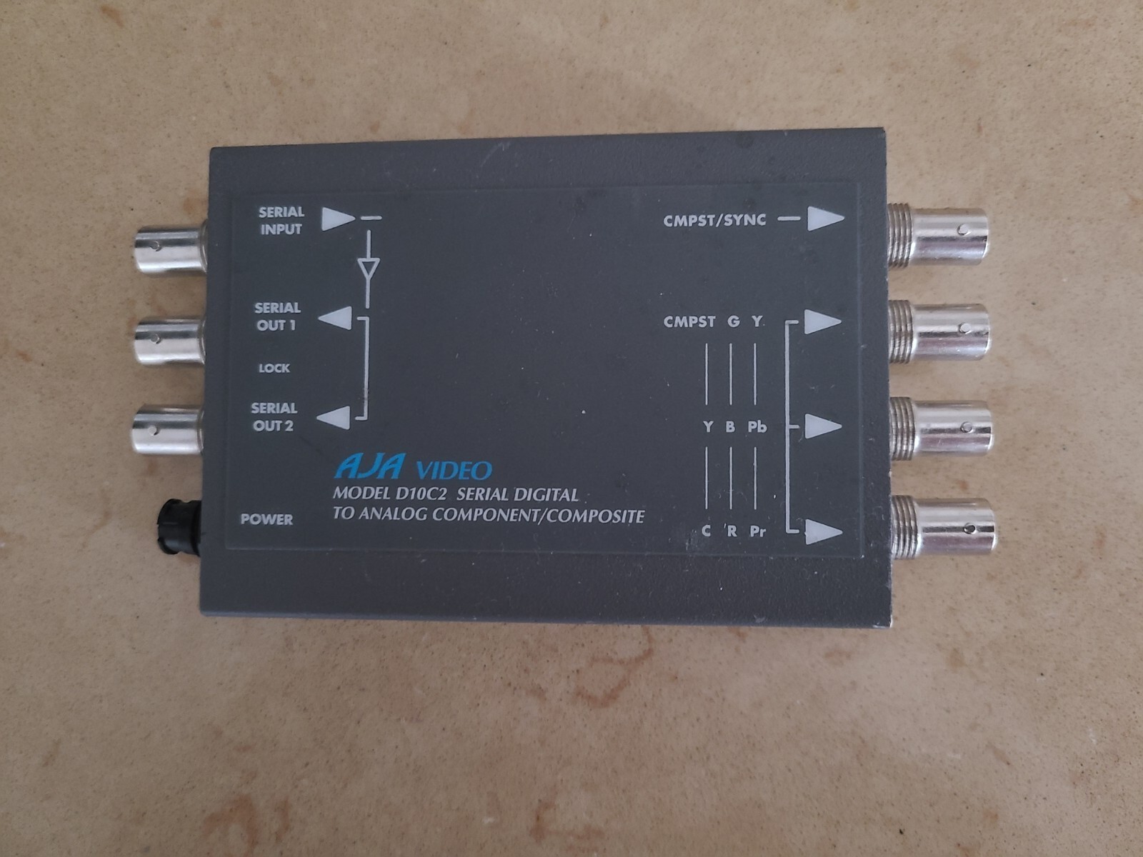 Aja d10c2 serial digital to analog component / composite  Video Converter