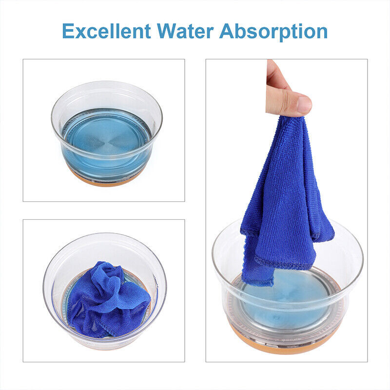 10PCS Microfiber Cleaning Cloth Towel Rag Car Polishing No Scratch Car Detailing