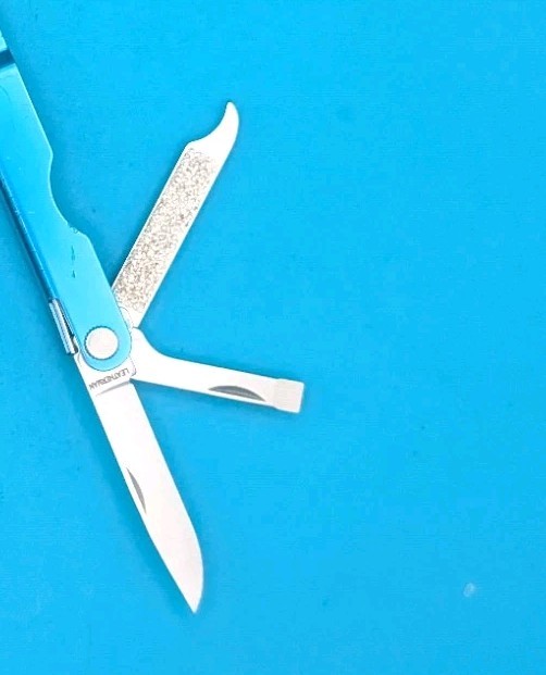 Leatherman Micra Multi-Tool, Knife, Scissors, Key Ring, Blue! *IUOE LOCAL 101*
