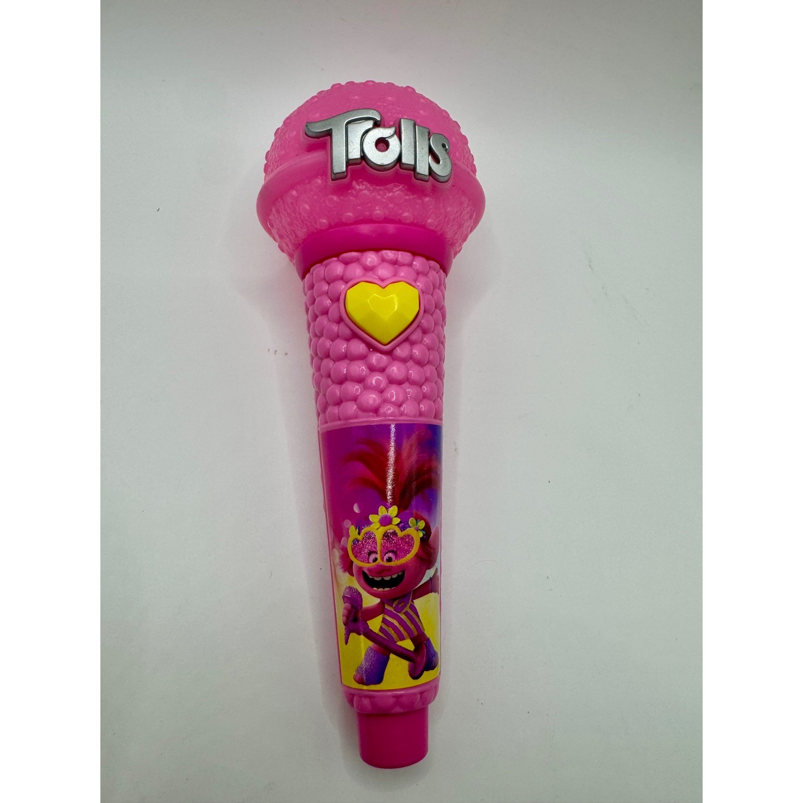 Just Play Trolls Toy Singing Music Microphone Pink Poppy World Tour Heart Button
