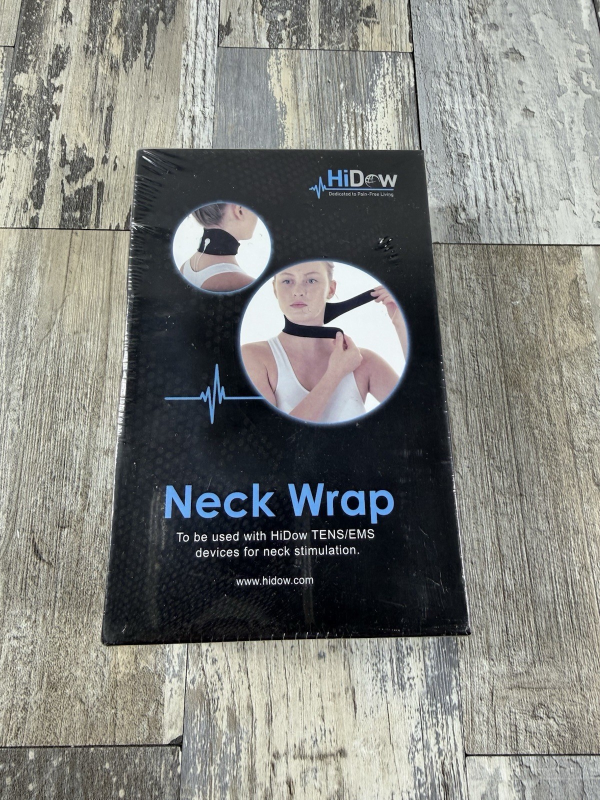 Hidow Black Provides Pain Relief Neck Wrap For Neck Stimulation. New Sealed