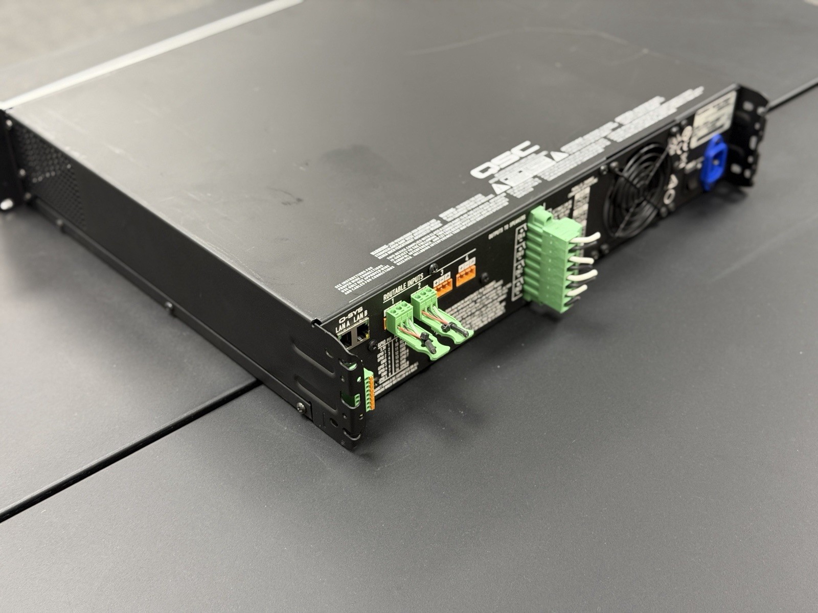 QSC CXD 4.3Q 4-Channel Network Processing Amplifier CXD4.3Q Factory Reset Tested