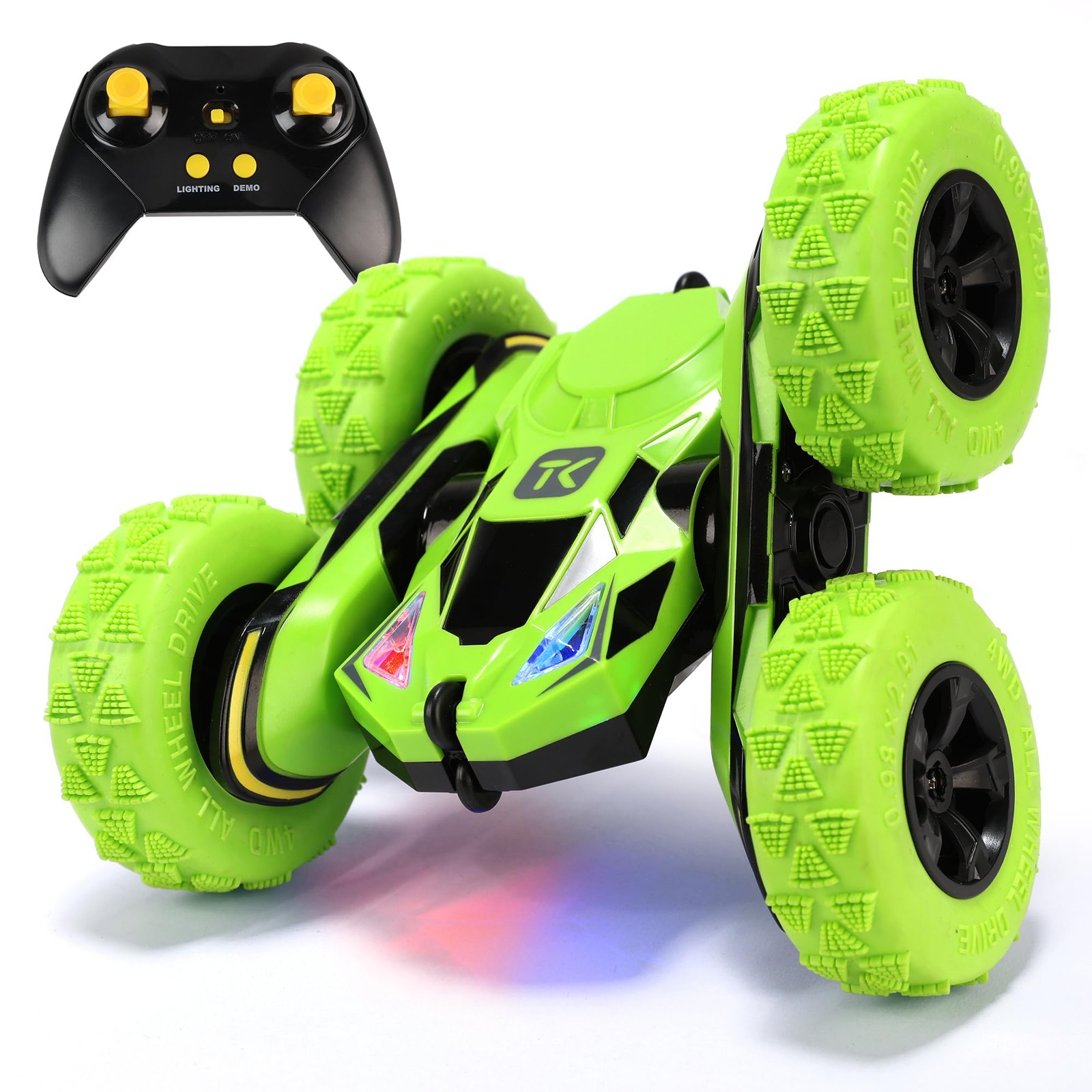 Threeking Rc Stunt Cars Remote Control Car Double-sided Driving 360-De