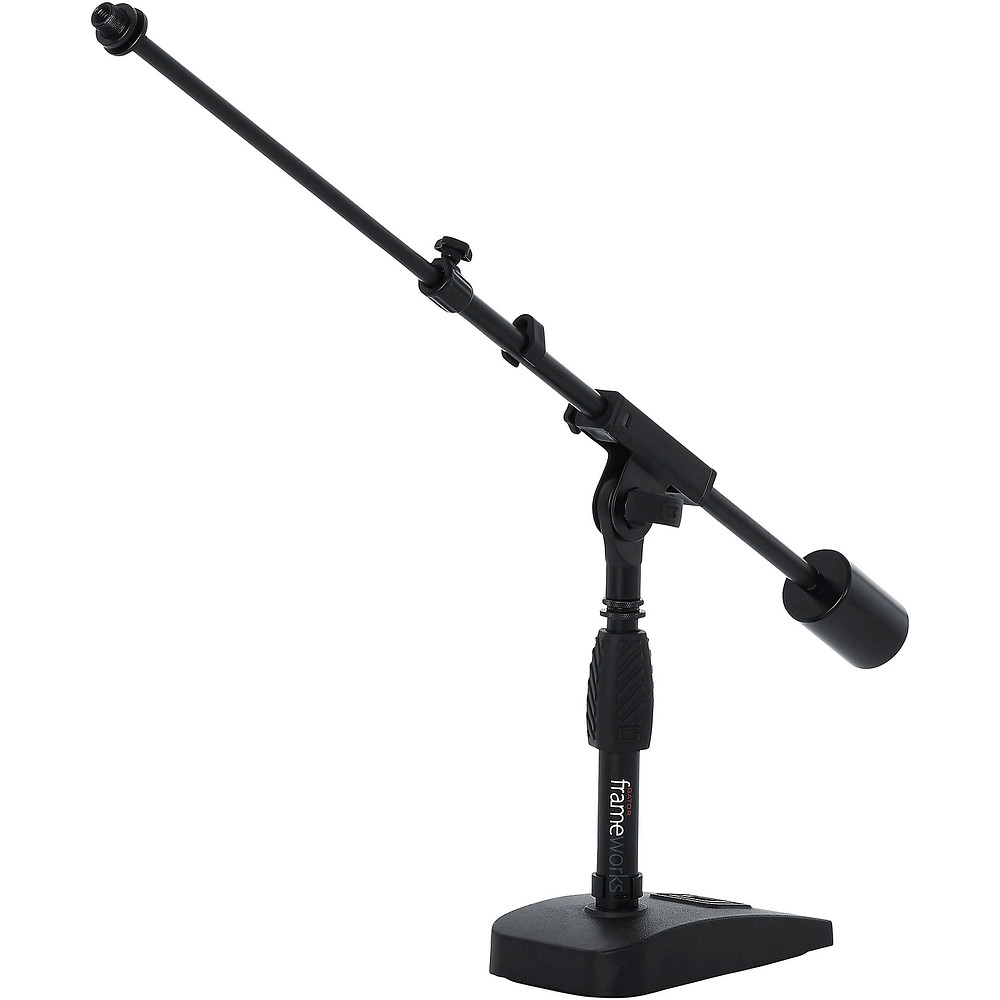 Gator GFWMIC0822 Telescoping Boom Mic Stand Desktop & Bass Drum LN