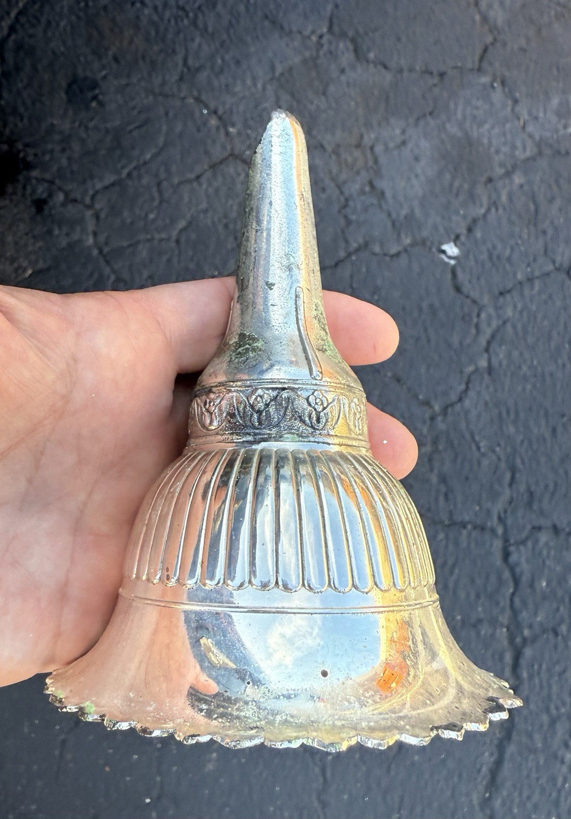 VINTAGE Silver Plate Wine Funnel