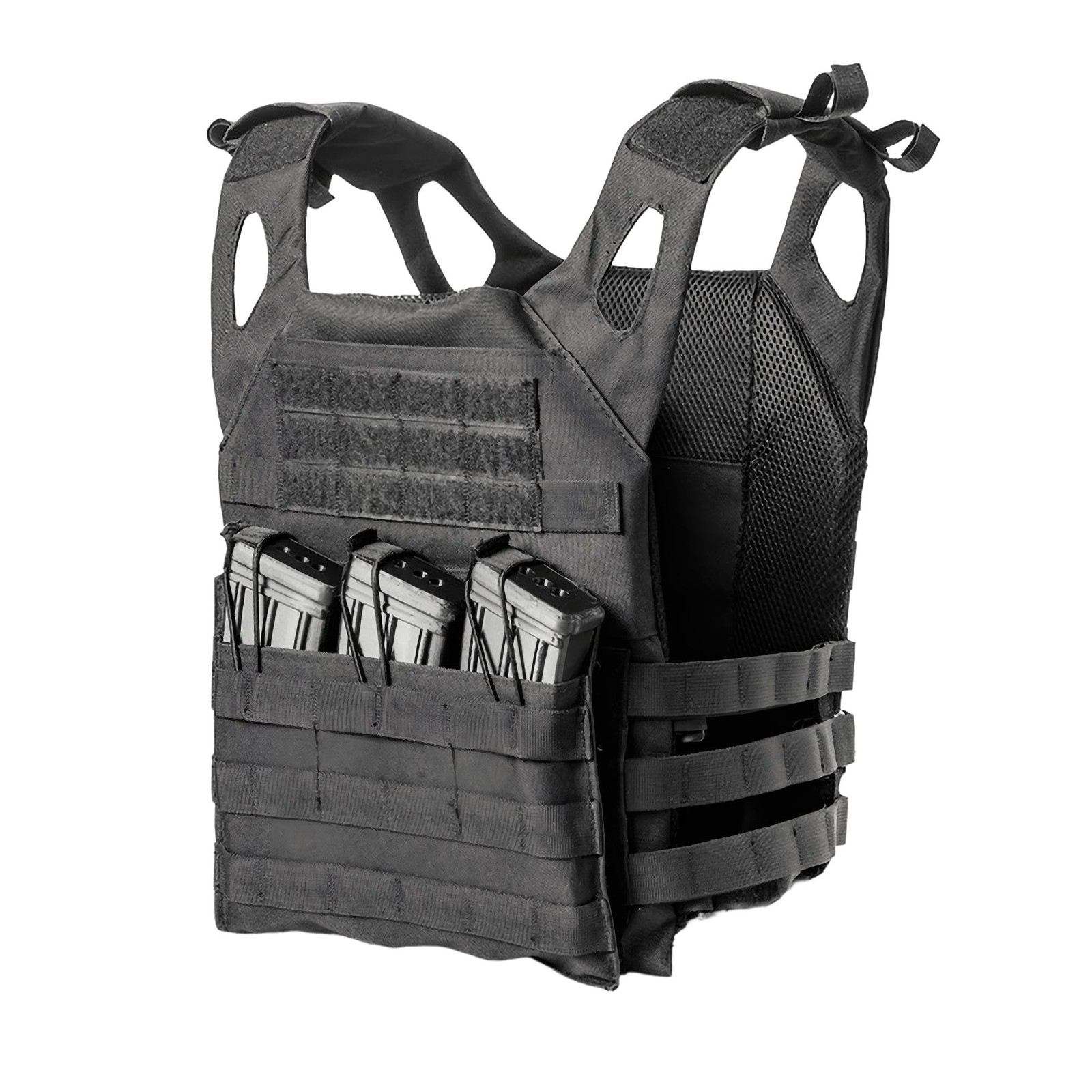 Outdoor Safety Protection Airsoft Vest Hunting Adjustable Vest Black