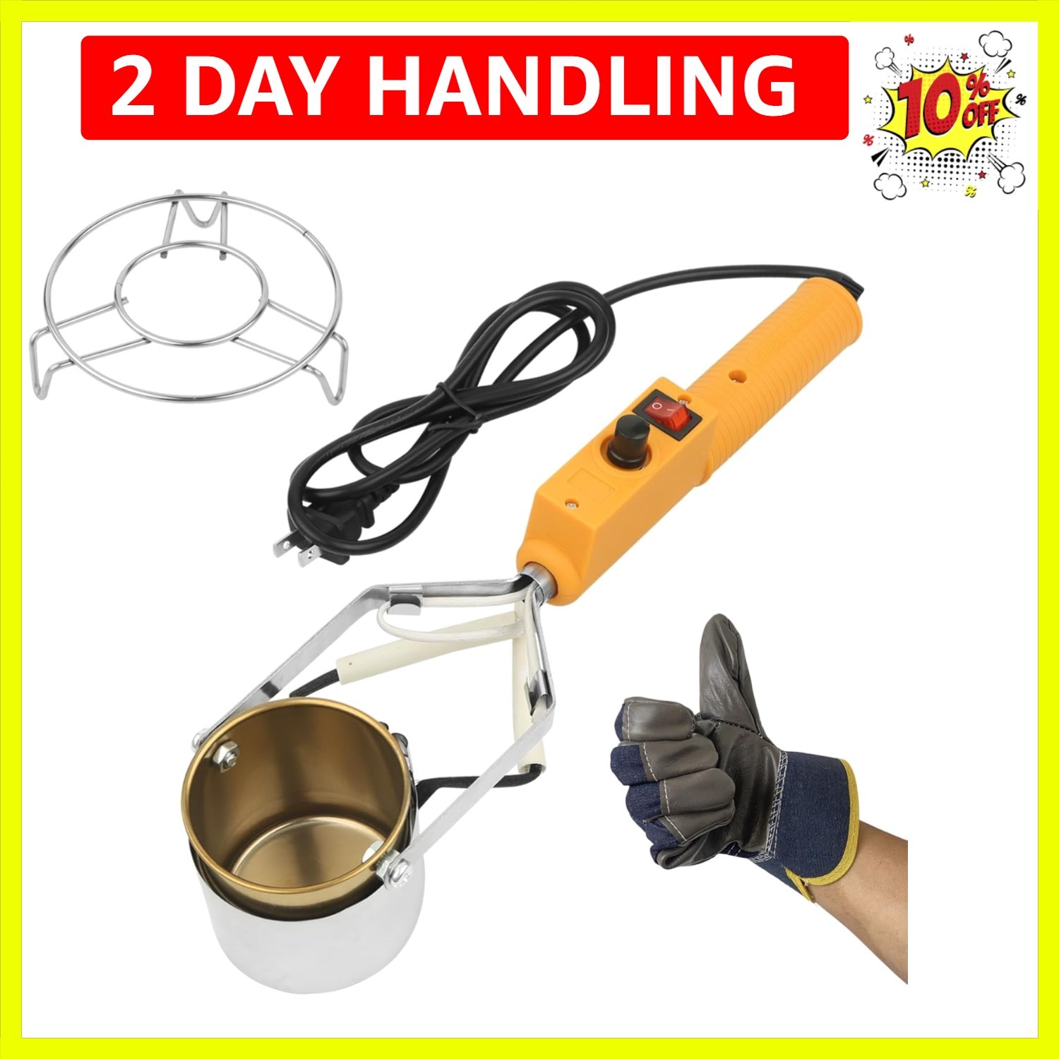 Lead Melting Pot, Lead Melting Pot for Fishing & Bullets Molds Kit, Electric ...