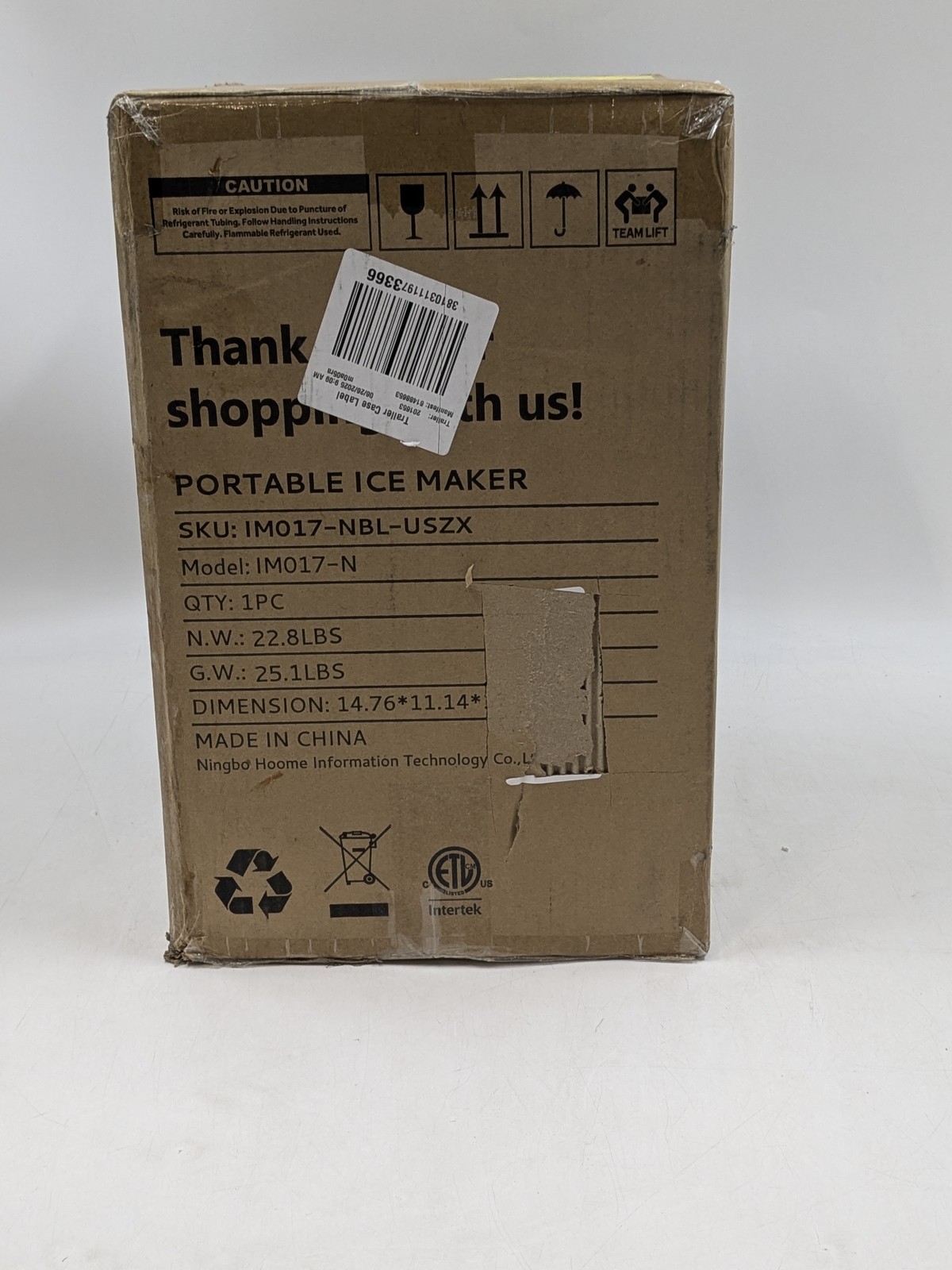 Simzlife 45lb/24H Portable Countertop Ice Maker Machine IM017-NBL-USZX