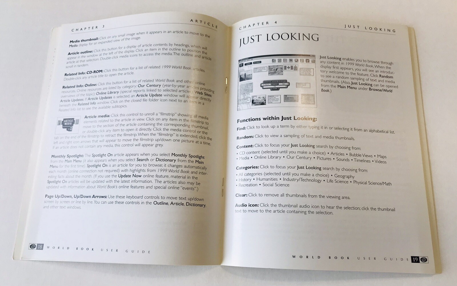 World Book 1999 IBM User Guide Multimedia Encyclopedia Paper Book IVID