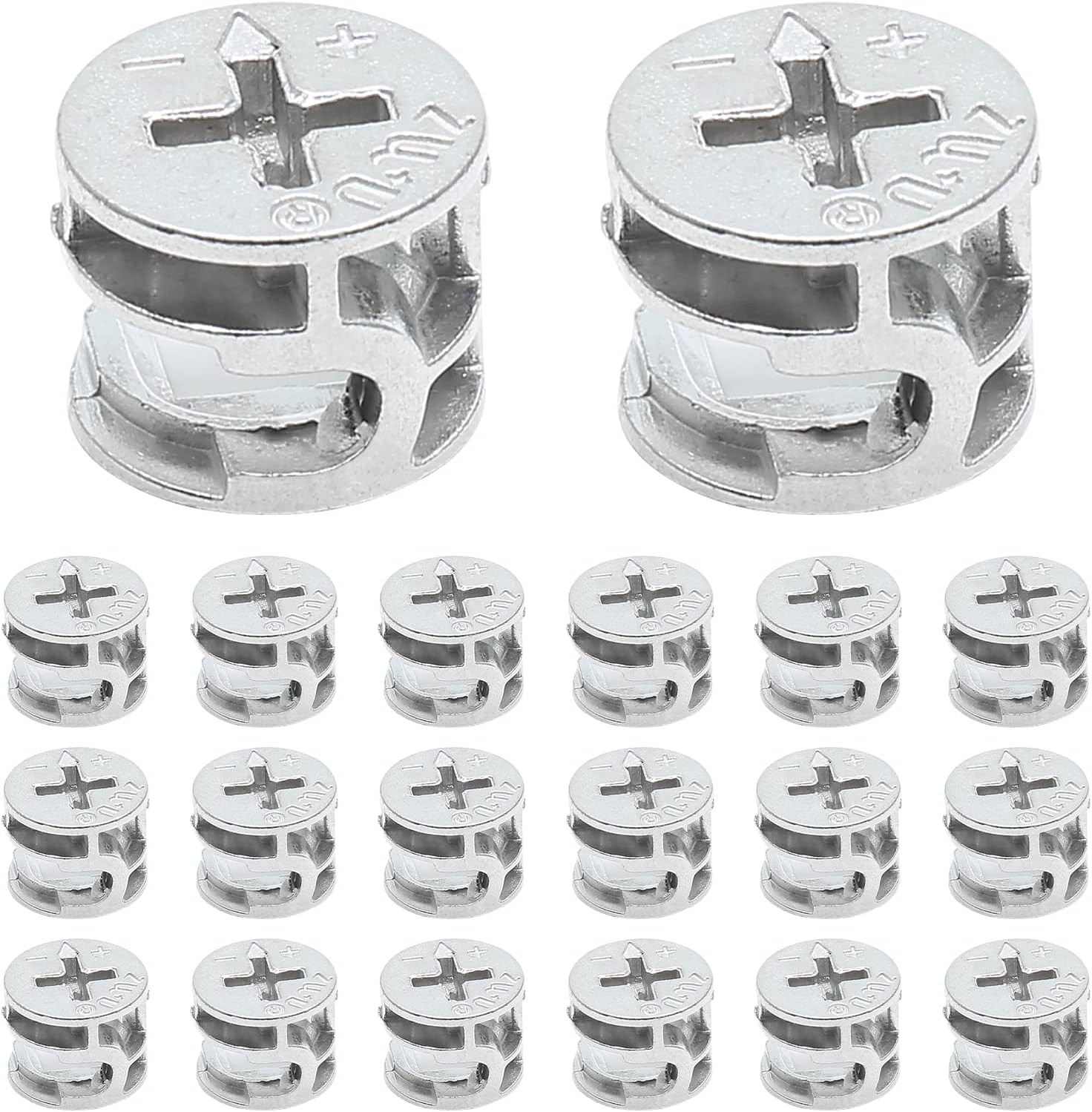 20 Pcs Furniture Connecter Cam Lock Fittings 15X12Mm Furniture Connecting Fasten