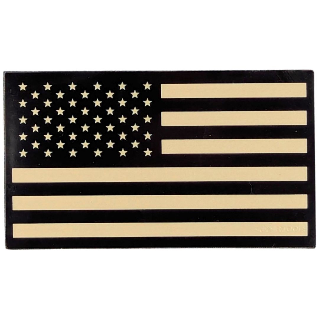 Infrared American Flag Patch - Subdued - Hook Fastener Tactical IR Patch
