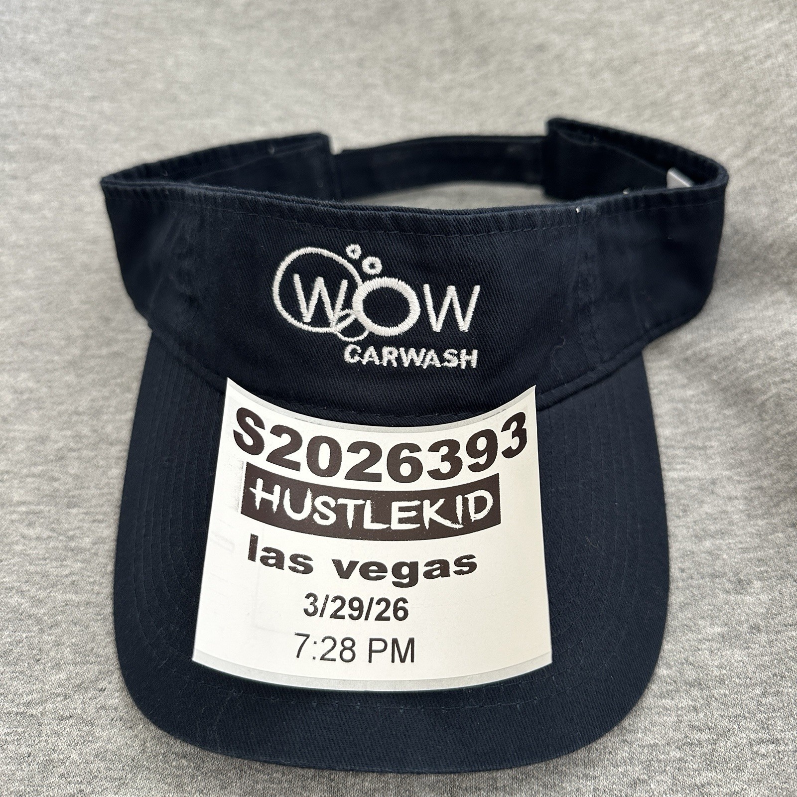 Wow Car Wash Sun Visor MENS Black One Size