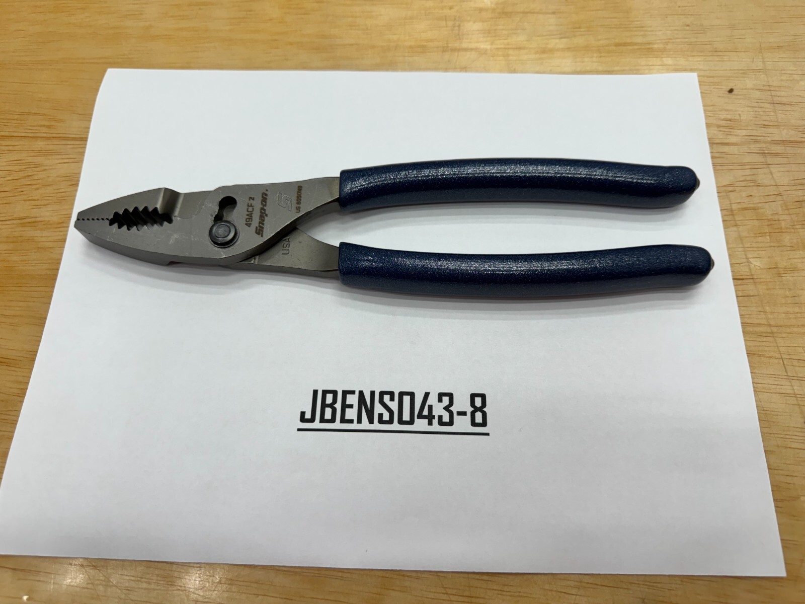 Snap-on Tools NEW POWER BLUE 9" Talon Soft Grip Combo Slip-Joint Pliers 49ACFMB