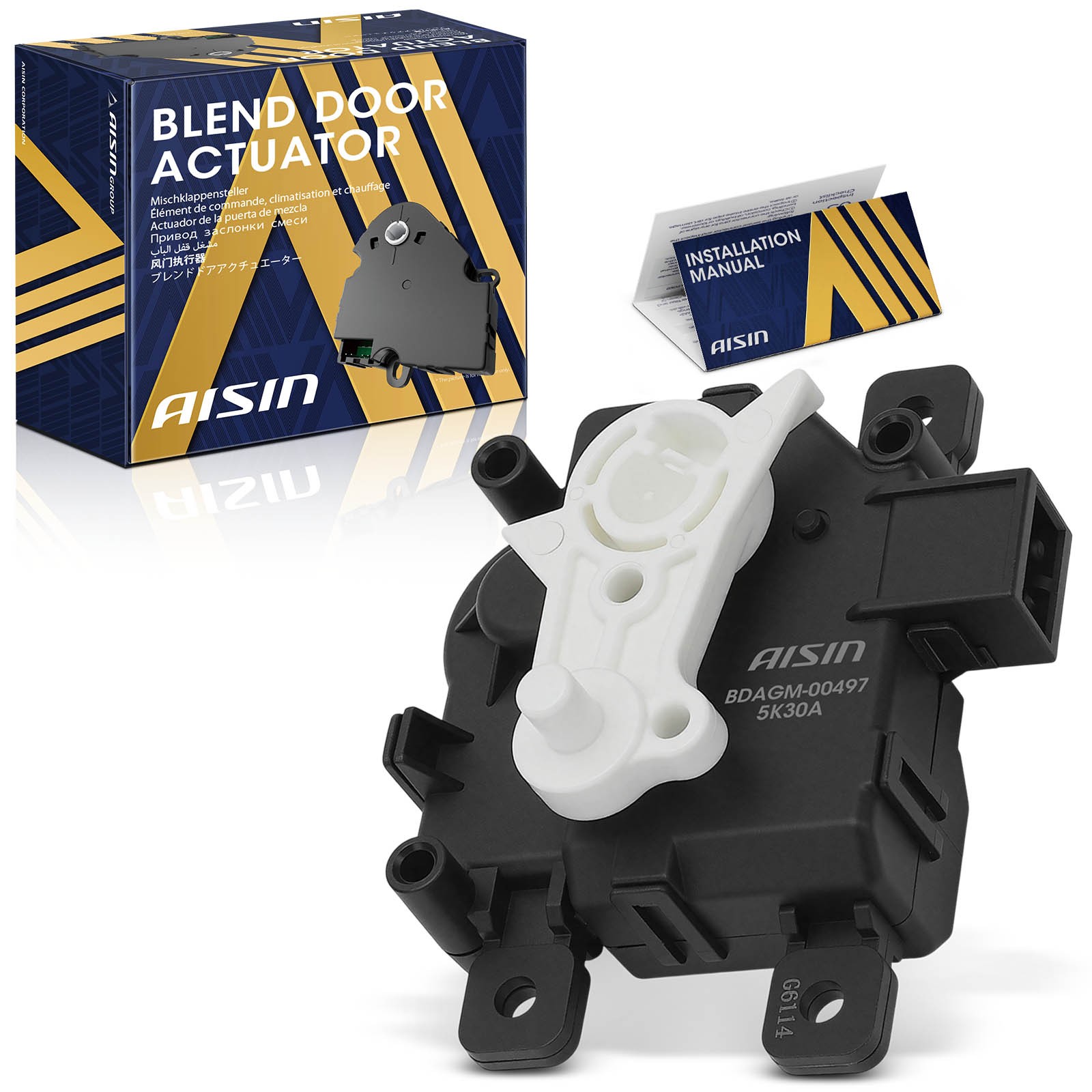 AISIN BDAGM-00497 HVAC Air Door Actuator Recirculation for Honda Civic 2016-2021