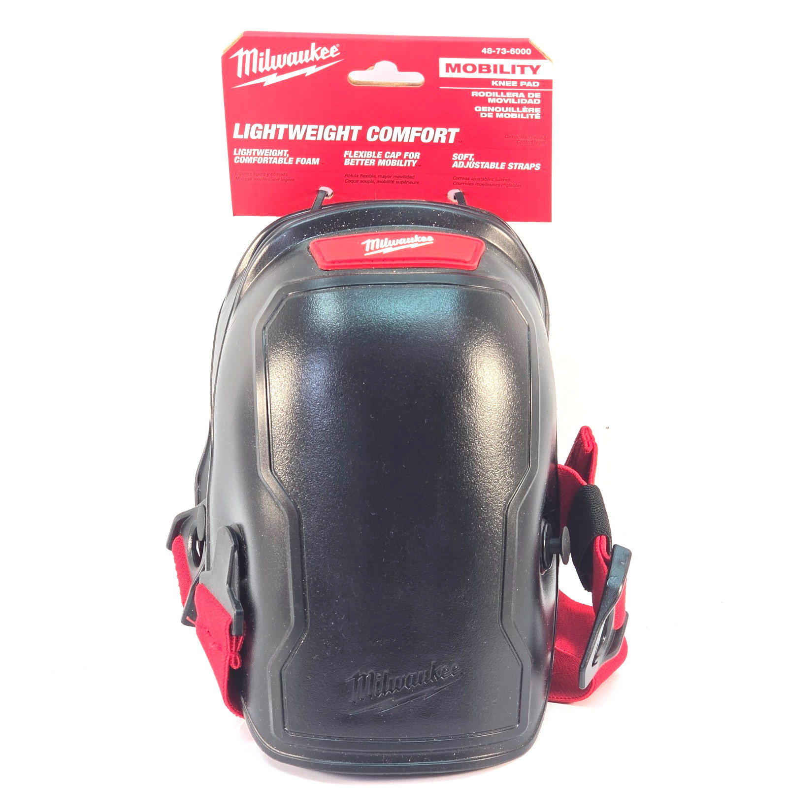 Milwaukee Knee Pads Free-Flex Flexible Plastic Pad Foam Cap 48-73-6000 NEW