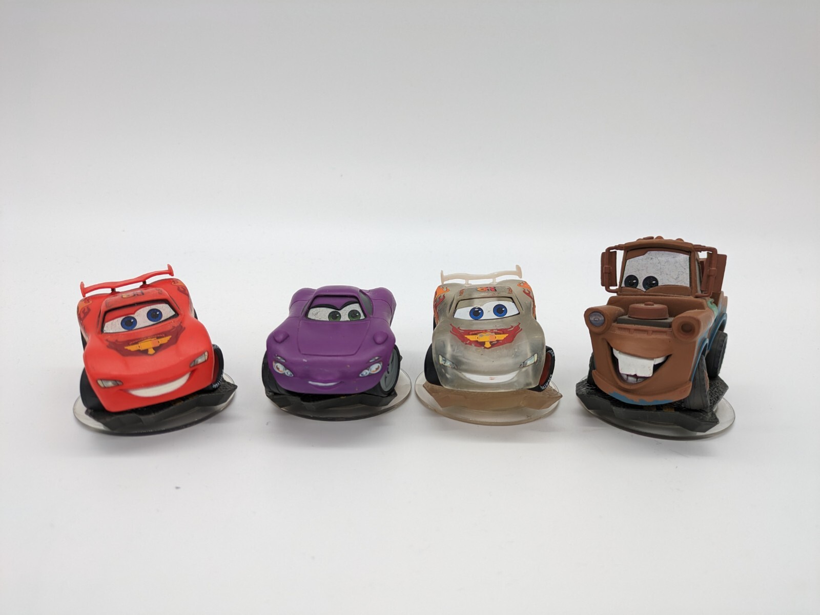 Disney Infinity Cars Figure Lot Of 4 Lightning McQueen, Mater, Holley Shiftwell