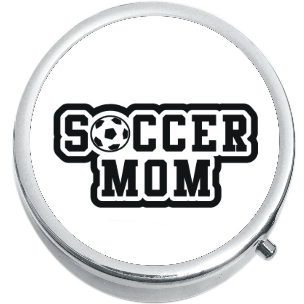 Soccer Mom Medicine Vitamin Compact Pill Box
