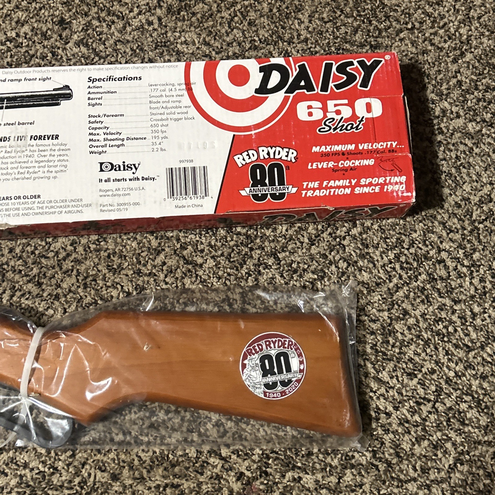 Daisy Red Ryder 650 80th Anniversary BB Gun - NEW in BOX
