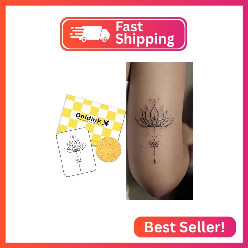 Boldink Temporary Tattoos,Semi Permanent Tattoos,15 Days Long Lasting Tattoo Sti