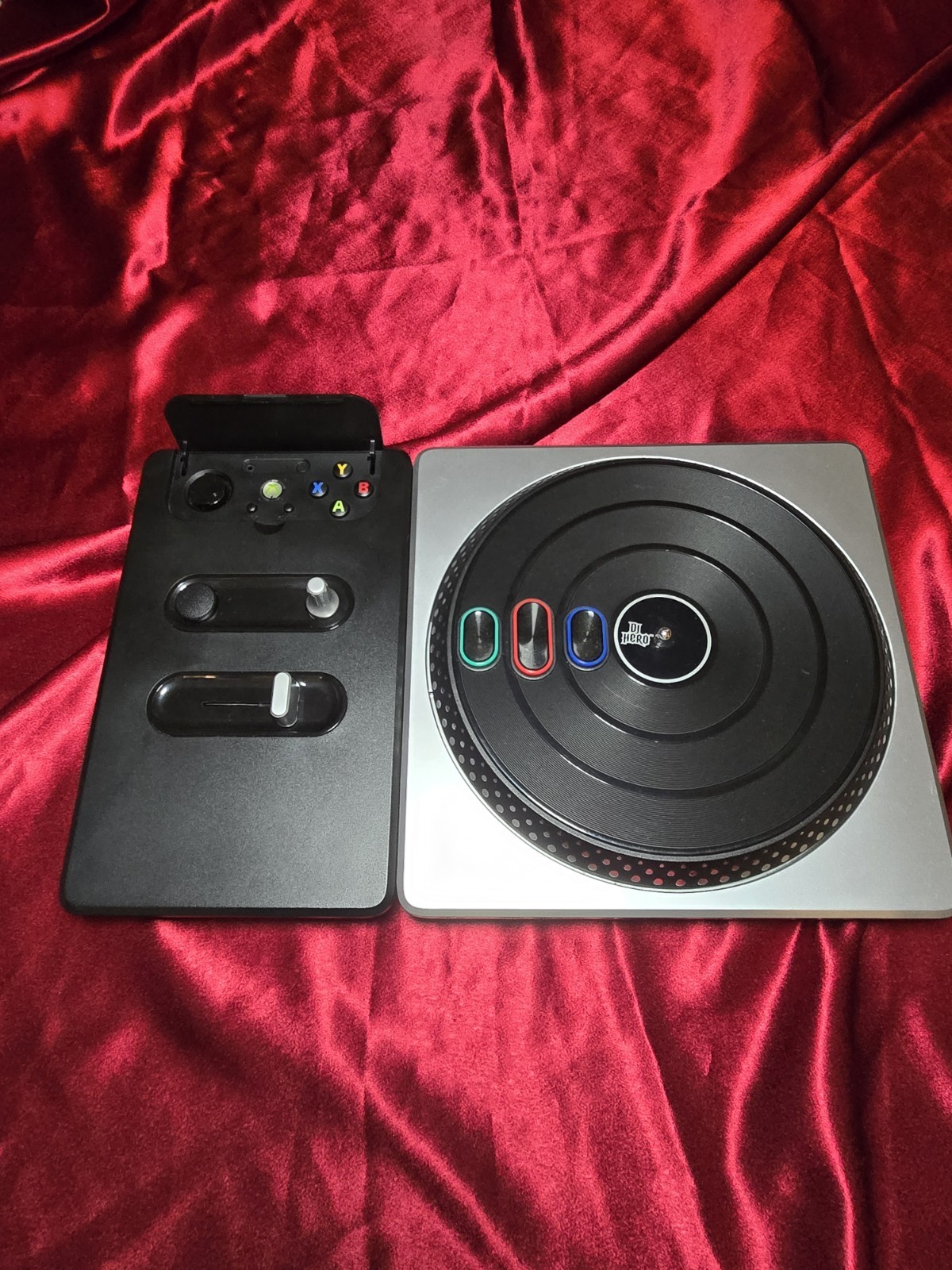 Xbox 360 DJ Hero Turntable Controller Wireless Rhythm Game Accessory