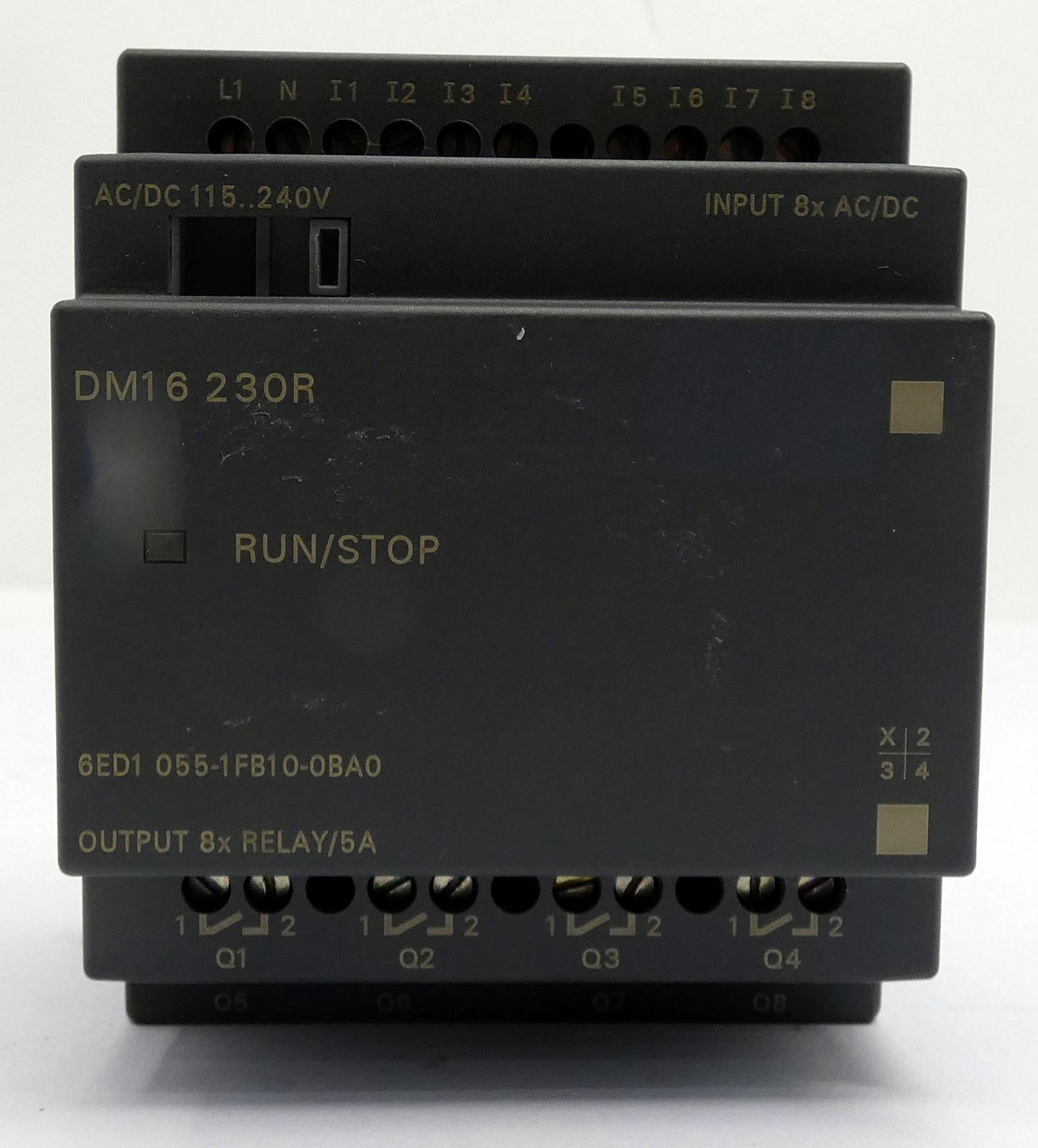Siemens LOGO! DM16 230R 6ED1055-1FB10-0BA0 E:01 Expansion Module -used-