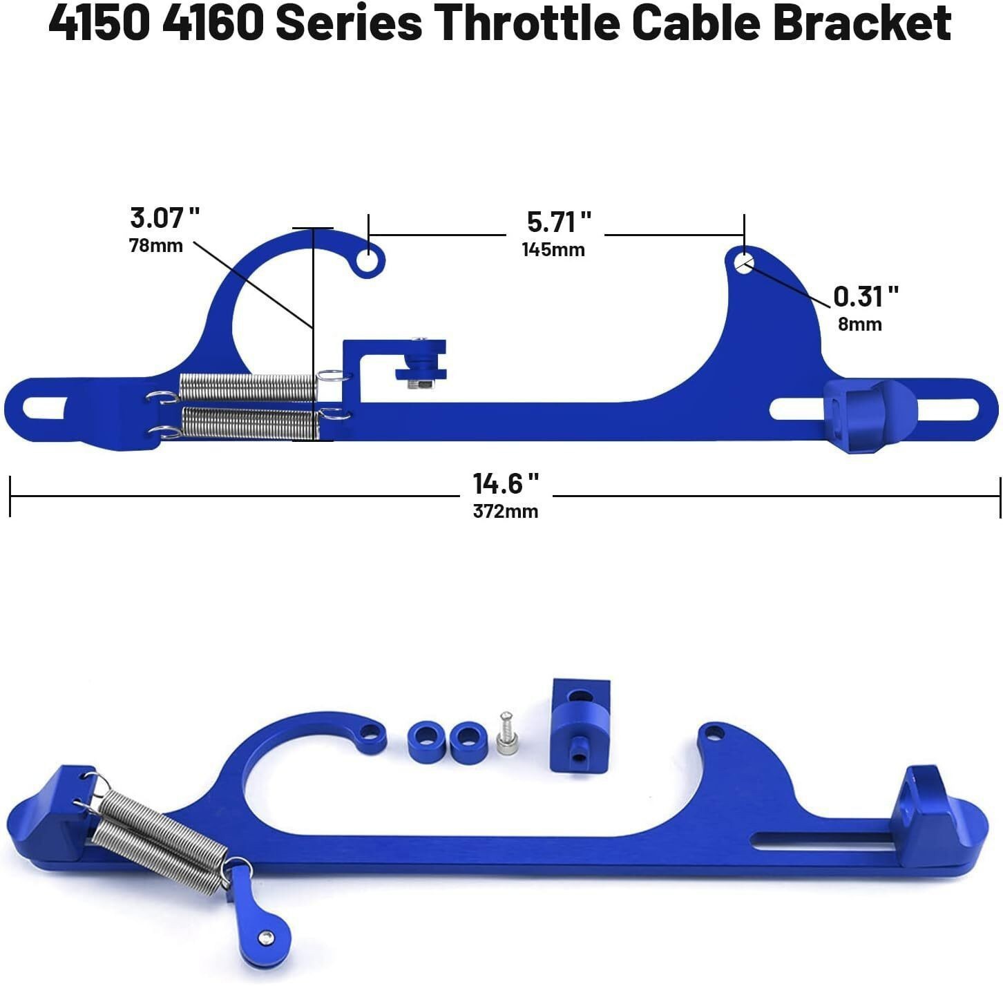 Throttle Cable Carb Bracket Carburetor 350 for Holley Aluminum 4150 4160 Series