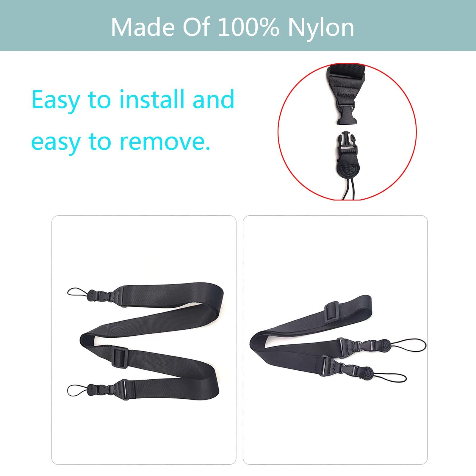 3 Pack Adjustable Shoulder Strap Comfortable for iPad Strap Nylon Neck Lanyard