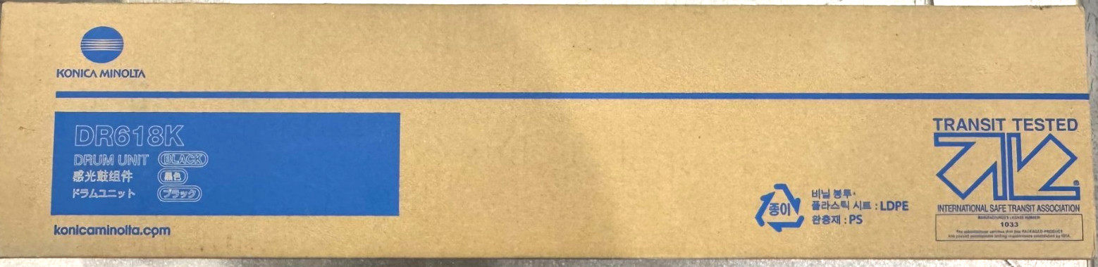 Genuine Konica Minolta DR618K ACV8-0RE Drum Unit BLACK