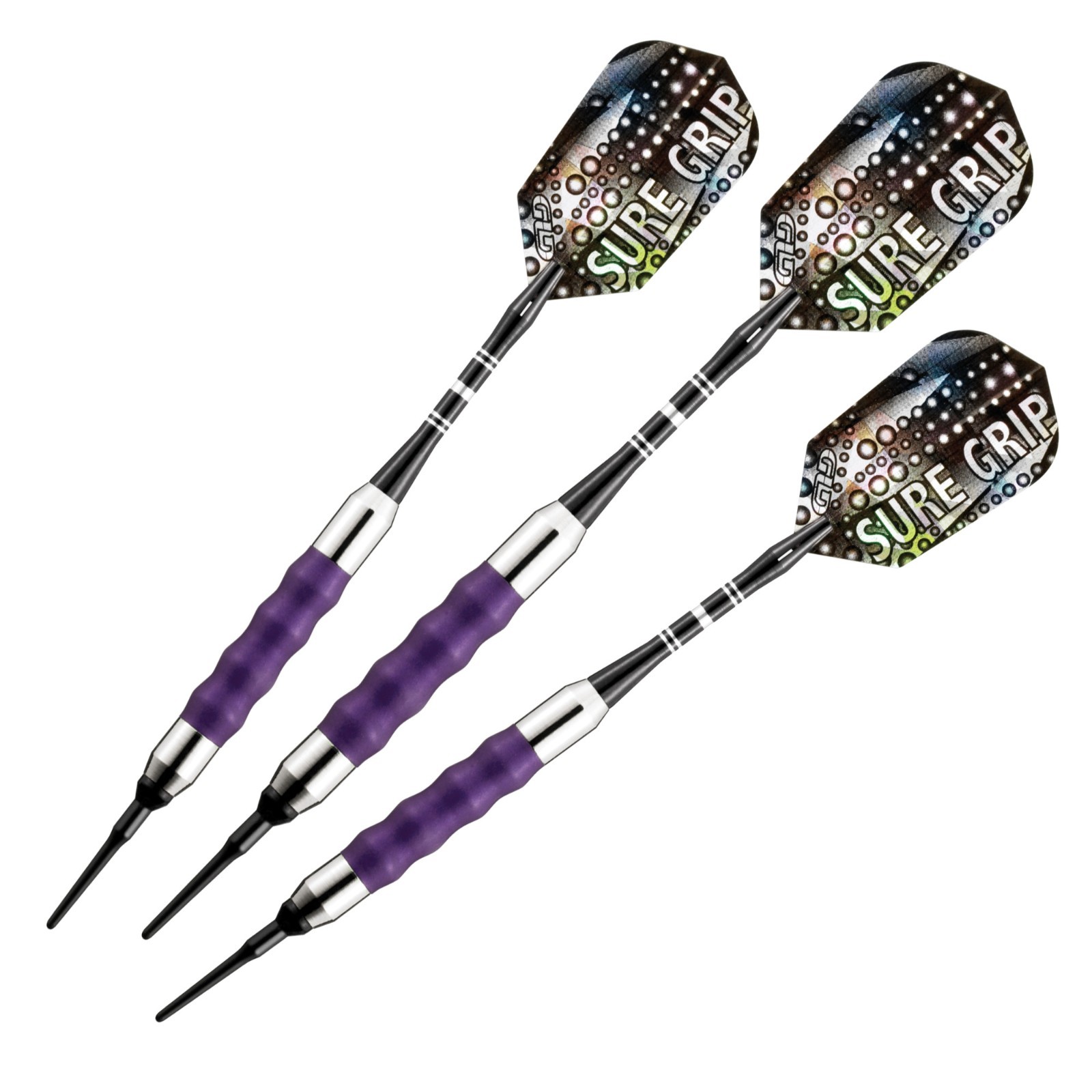 Viper Sure Grip Soft Tip Darts - Dartboard Game Accessory - Purple - 16 Grams