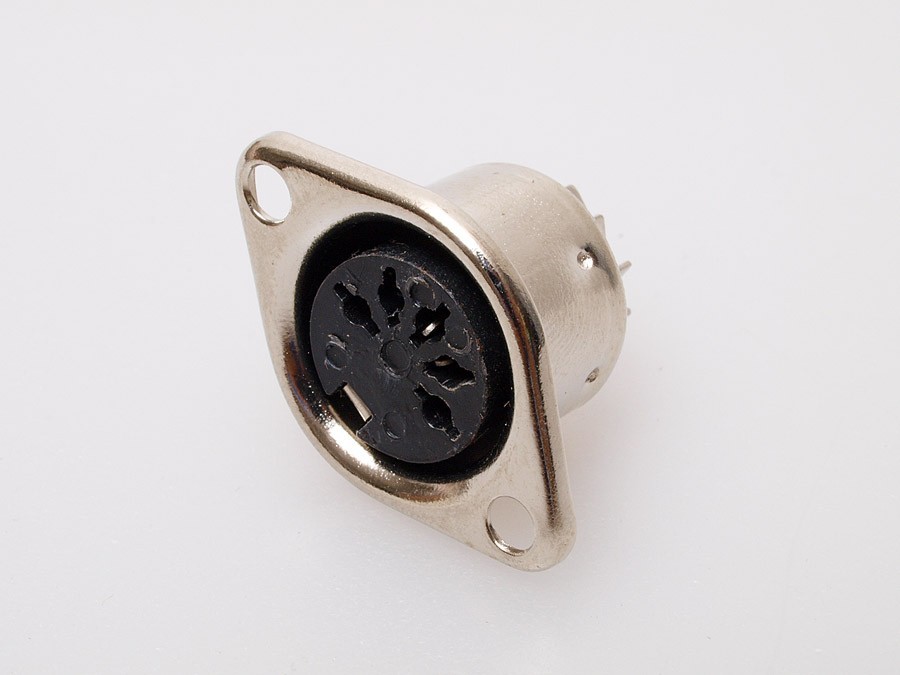 5 PCS 5 Pin DIN FEMALE Connectors Chassis Mount US Seller Free Shipping
