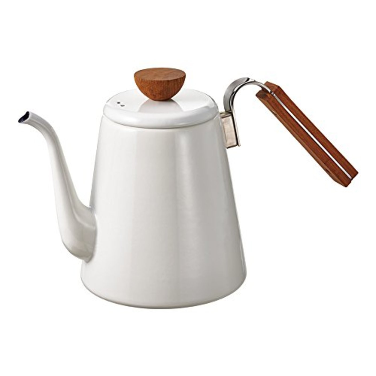 Hario Enameled Coffee Drip Kettle BDK-80-W Wood Hand Grip 800ml F/S w/Tracking#