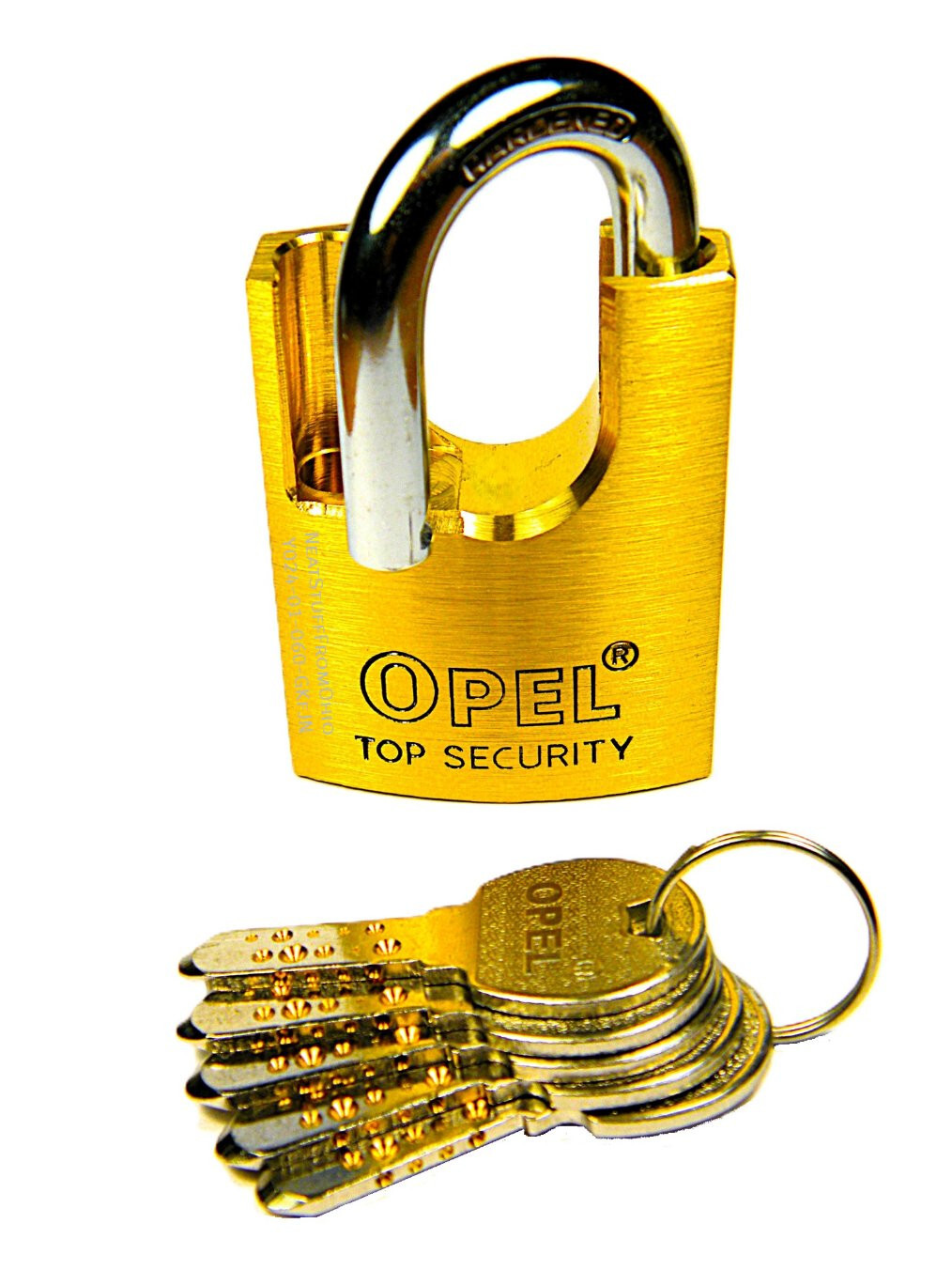 PADLOCK, DIMPLE KEY,  HIGH-SECURITY, LARGE 50MM, 5 DIFFICULT TO DUPLICATE KEYS