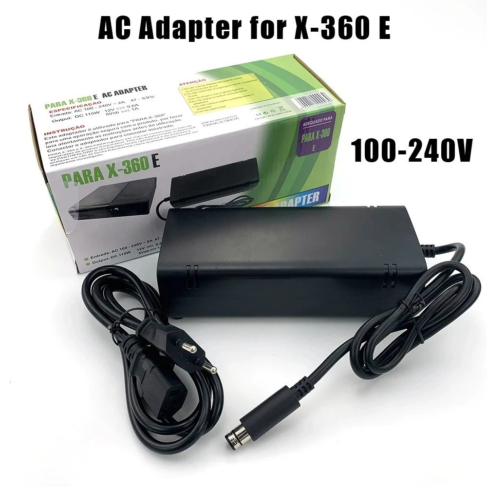 AC Power Adapter Charger for Xbox 360 E Console with Cable