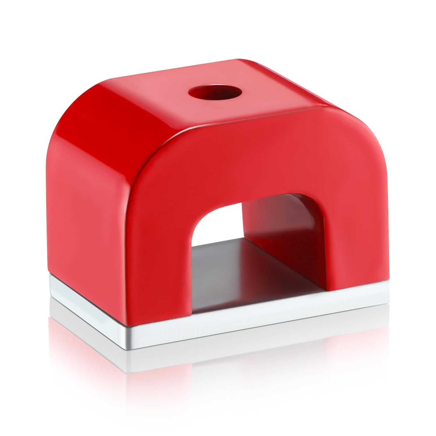Horseshoe Alnico U Shaped Magnet, 13 Lb Pull, Red, Rectangular, Utility Magnet