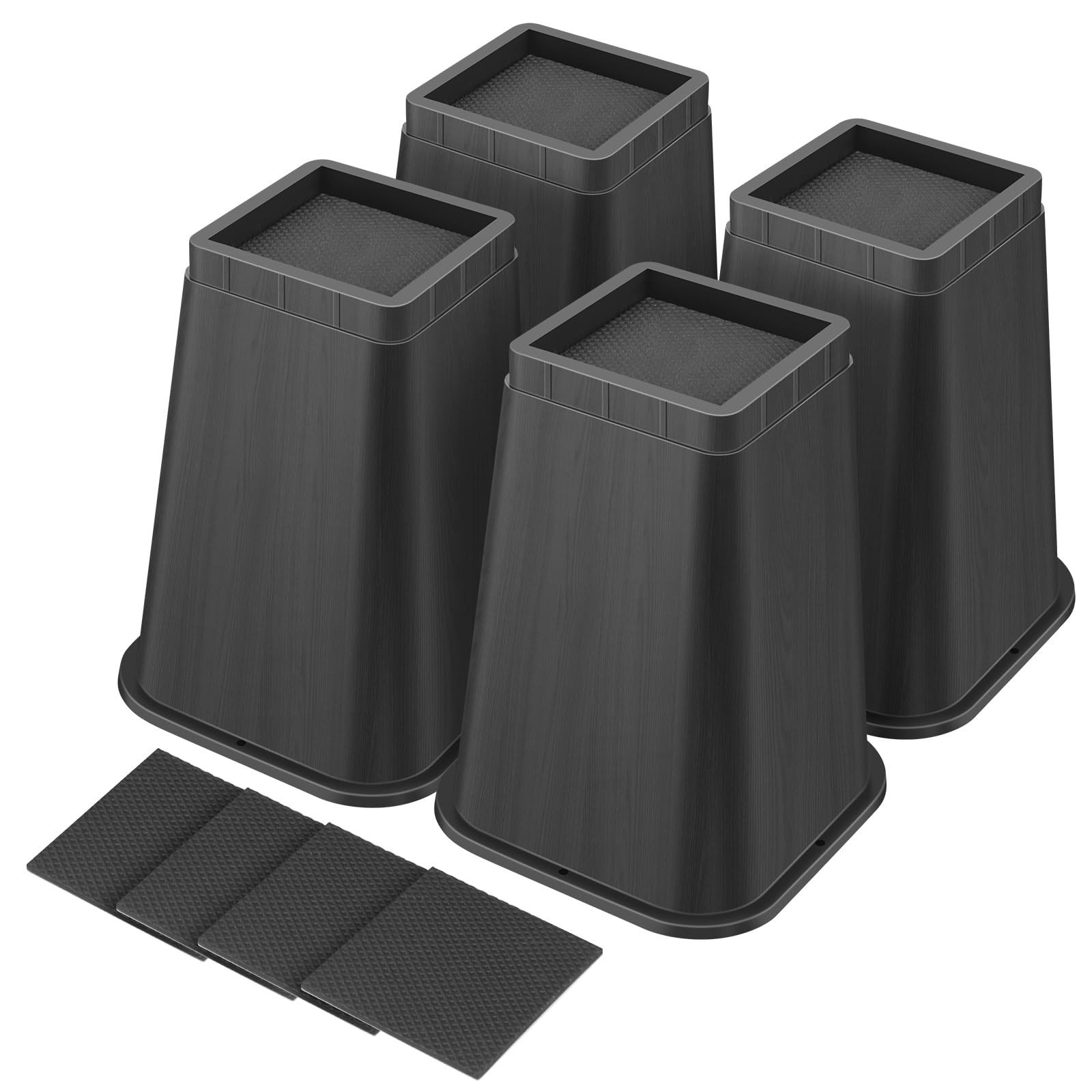 shouwuhho Bed Risers 8 Inch Heavy Duty, Furniture Risers Lifts 12" 8" 4" for ...