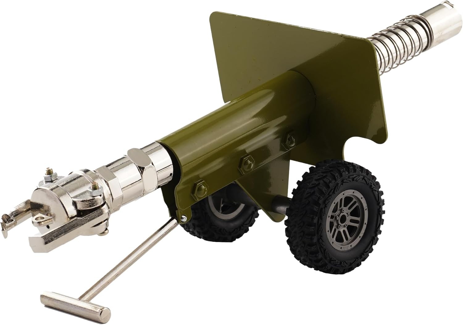 Mini Firecracker Launching Cannon Model, Stainless Steel Medium, Green