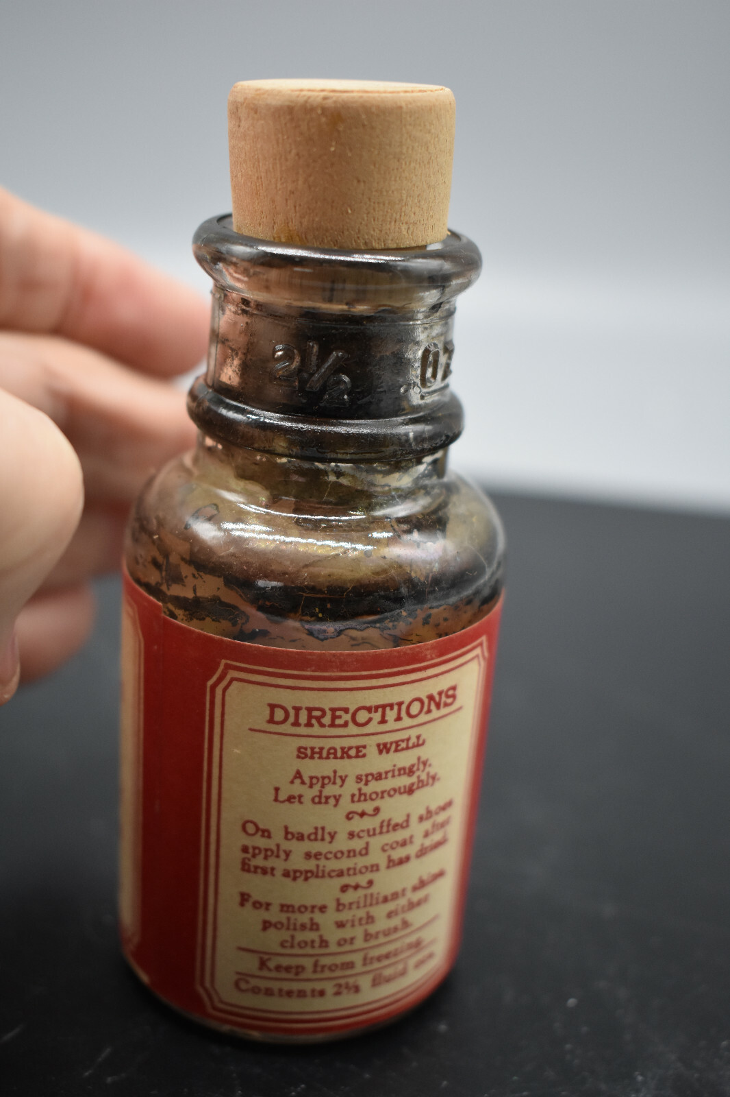 Vintage Black Oil Self Shine Oil Glow for Shoes, Barton Mngft Co. St. Louis, MO