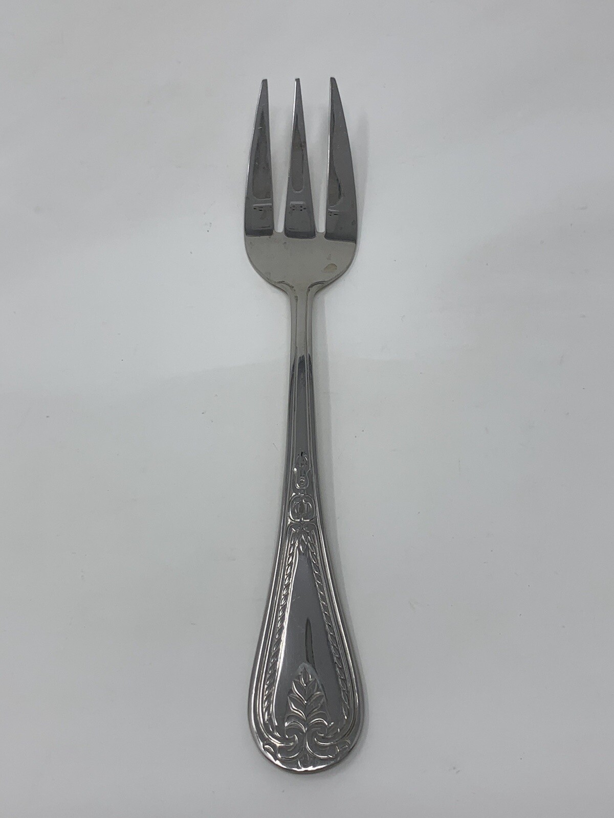 WILLIAM ROBERTS Stainless Flatware  "AMERICAN COTILLION" Large Serving Fork