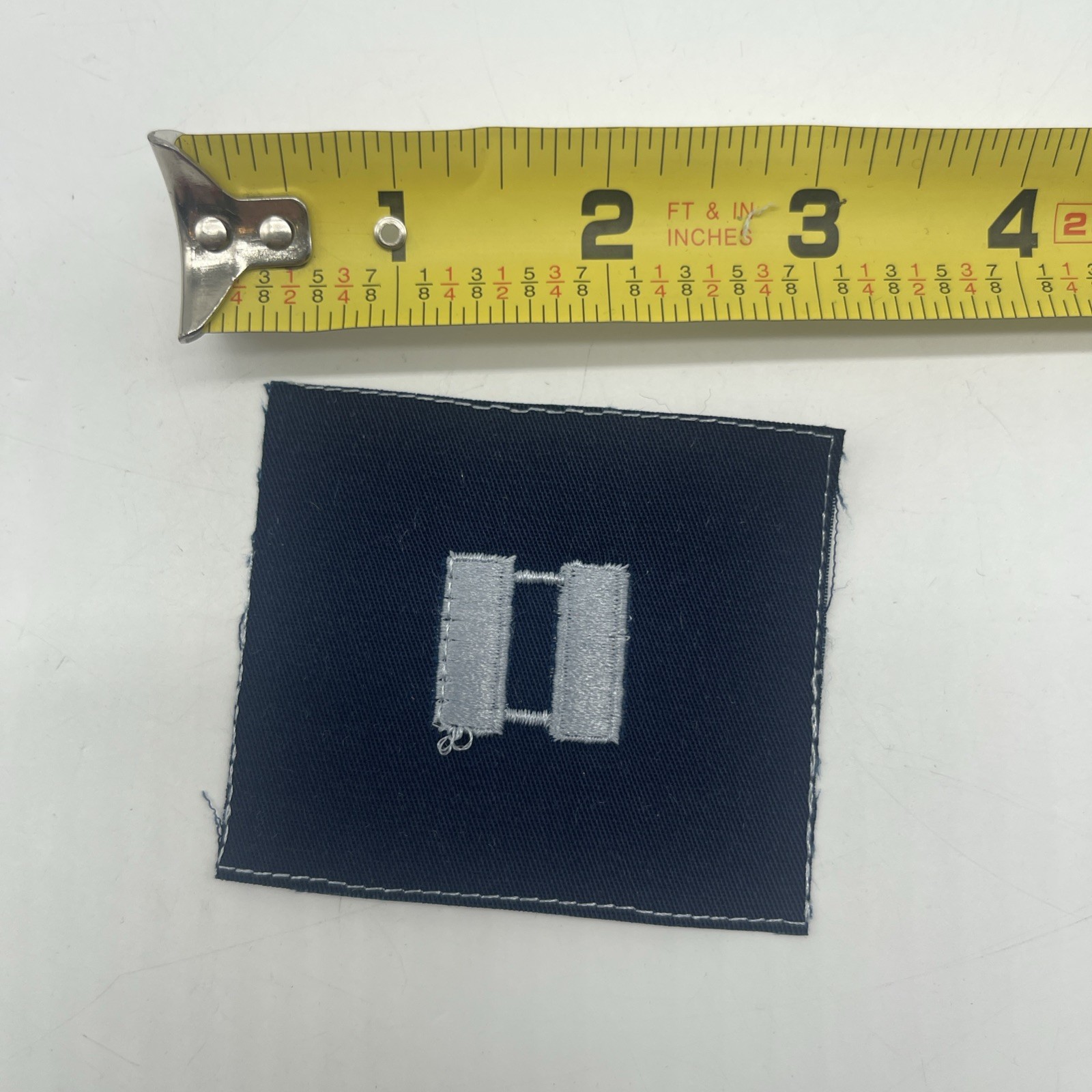 U.S. Military Lieutenant Captain Rank Device Embroidered Cloth Tab ERROR Patch