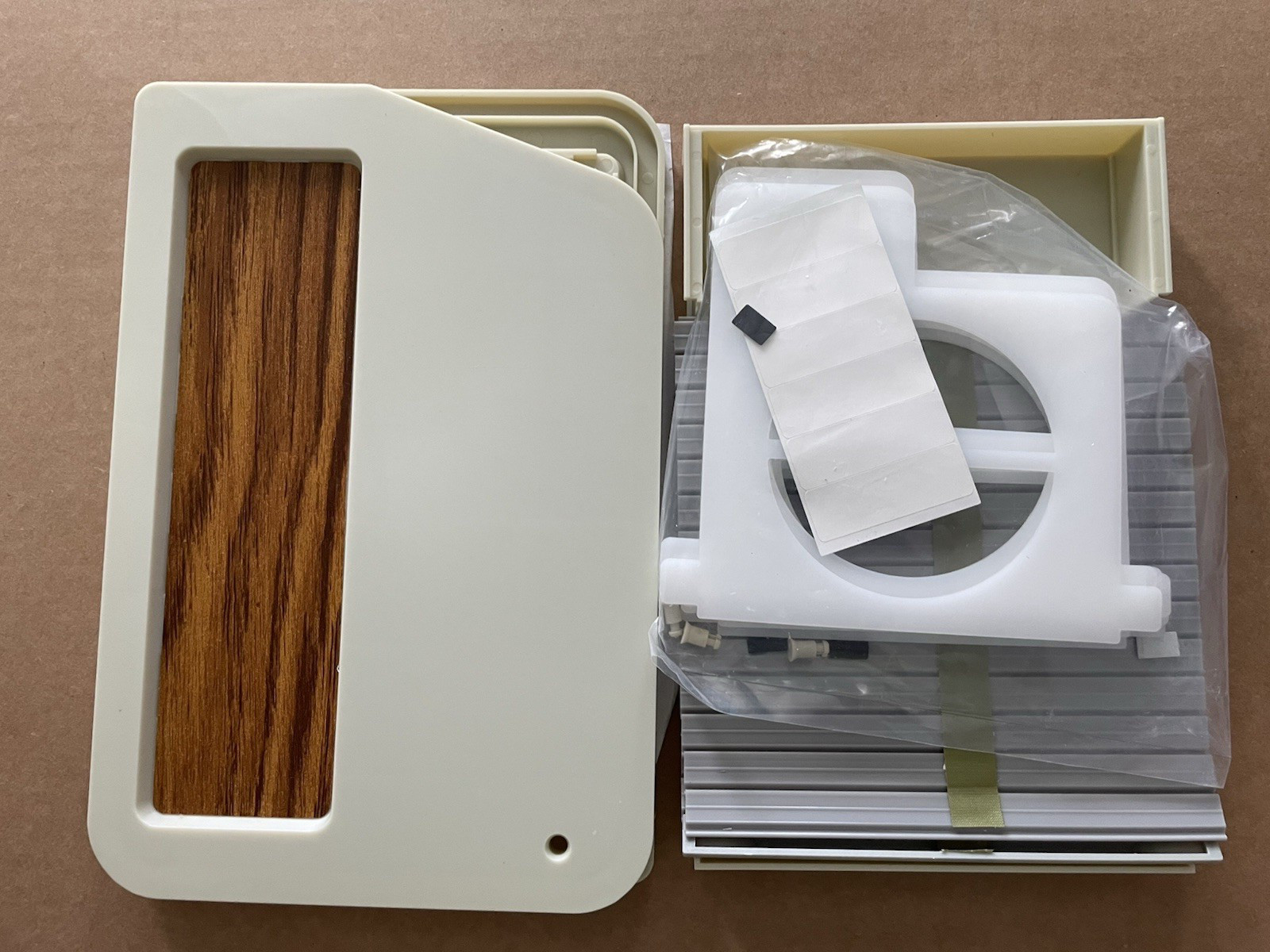 Vintage SUNCOM Floppy Diskit 60 Roll-Top Diskette Storage Cabinet w/ Box NOS