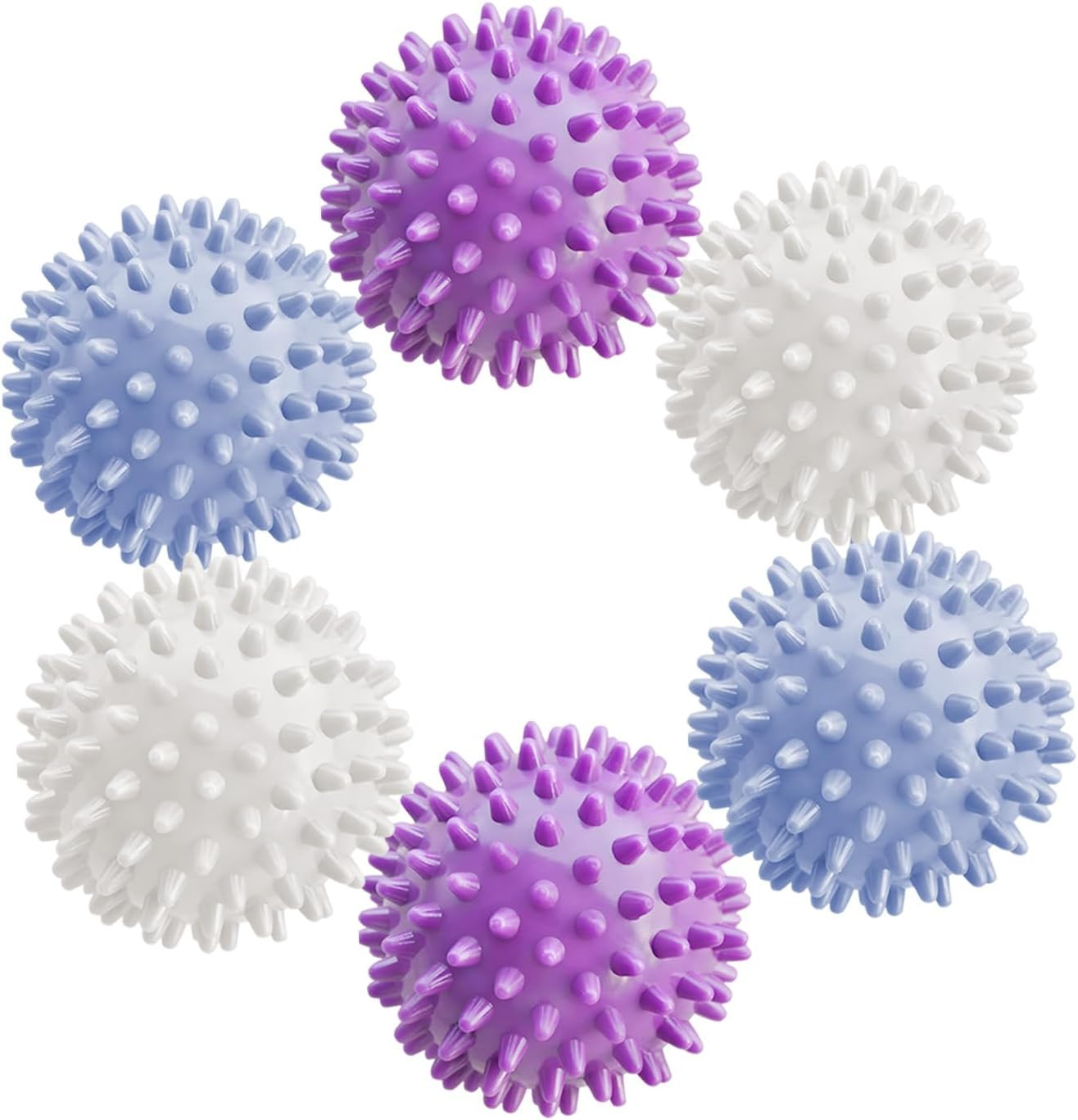 6Pcs Small Dryer Balls, 2.36 Inch Reusable Laundry Balls for Washer & Dryer, Fab