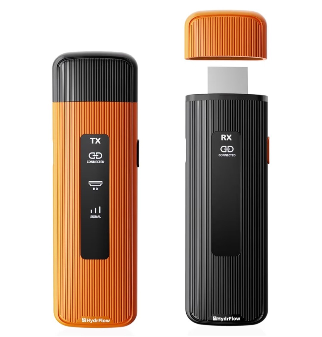 2025 Upgrade Wireless HDMI Transmitter and Receiver 4K Decode 1080P, 2.4G/5G Wir